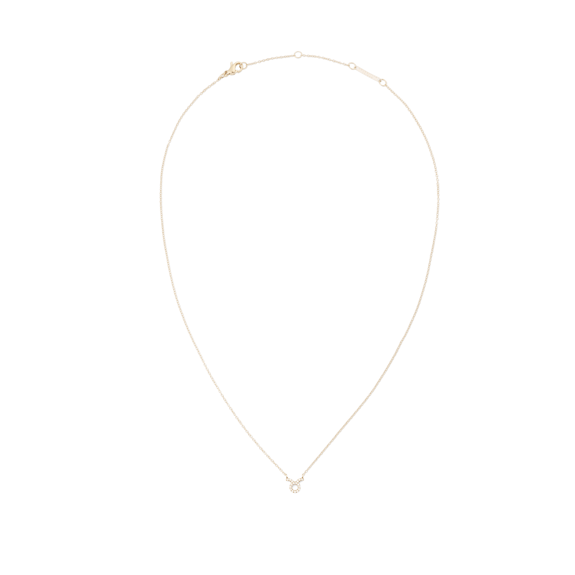 Crystal Zodiac Chain Necklace Gold - Image 43