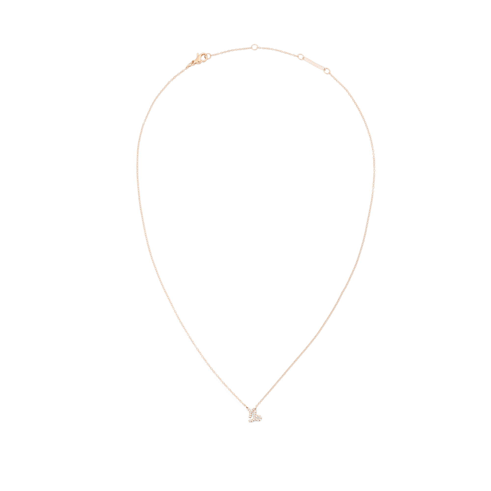 Crystal Zodiac Chain Necklace Rose Gold - Image 13