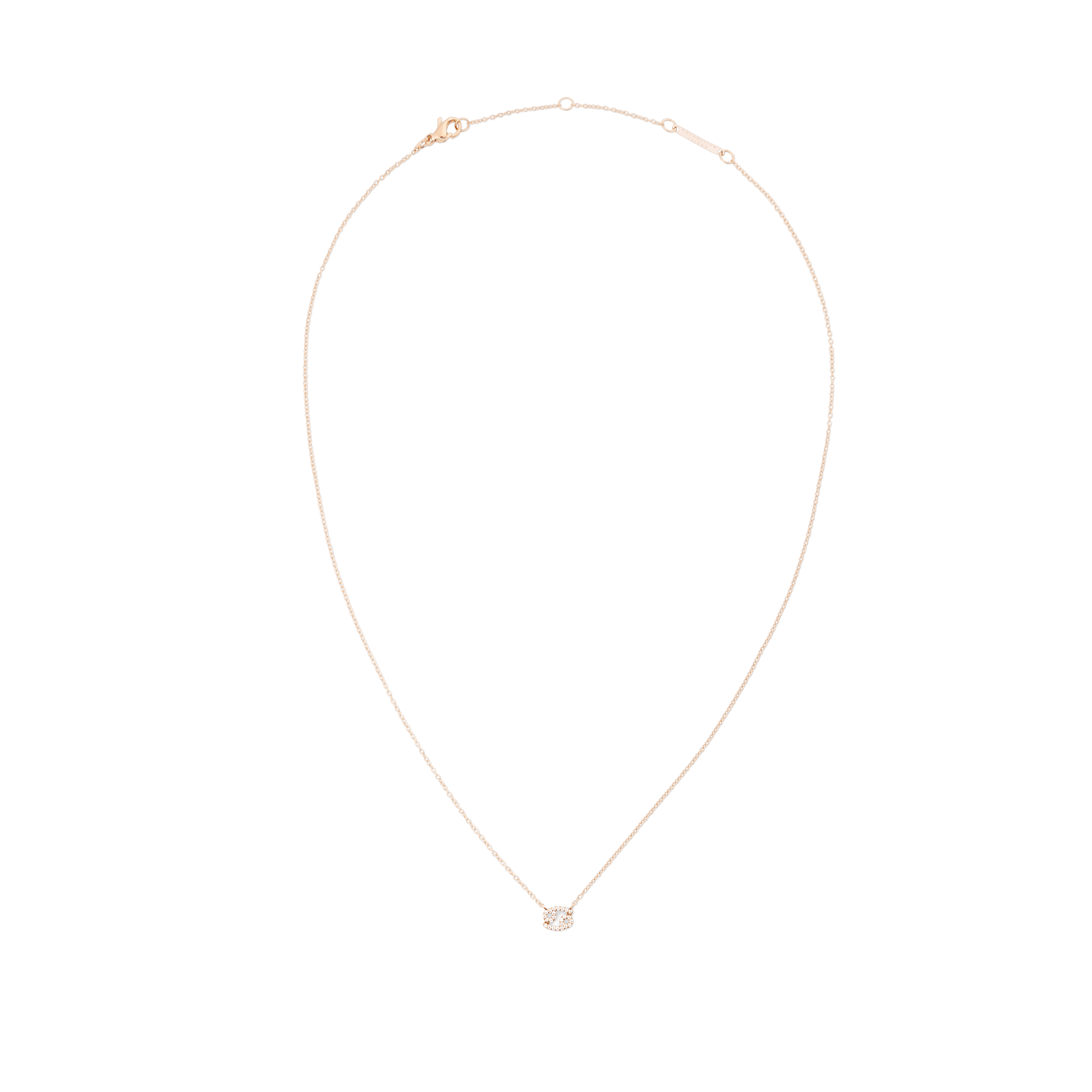 Crystal Zodiac Chain Necklace Rose Gold - Image 36