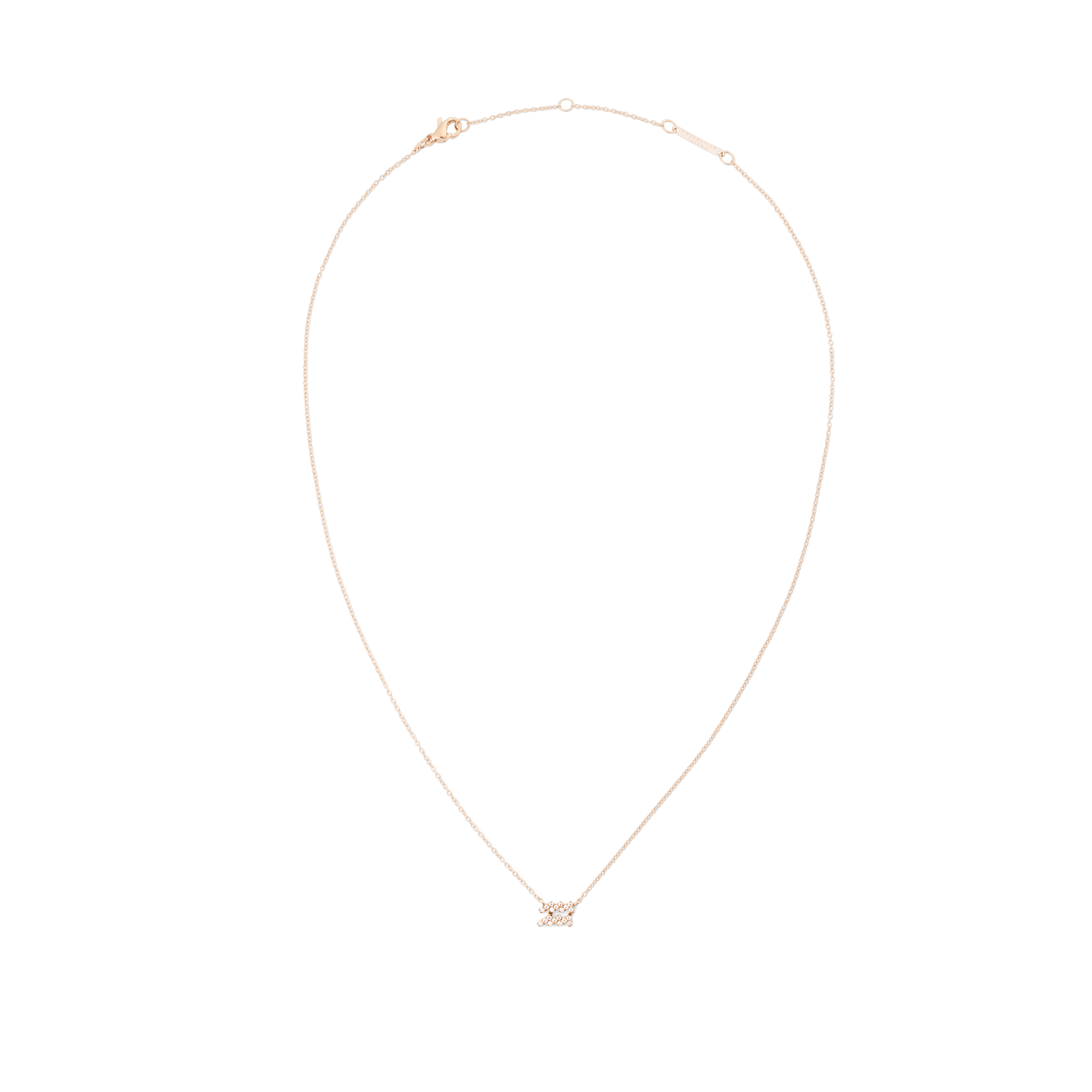 Crystal Zodiac Chain Necklace Rose Gold - Image 8