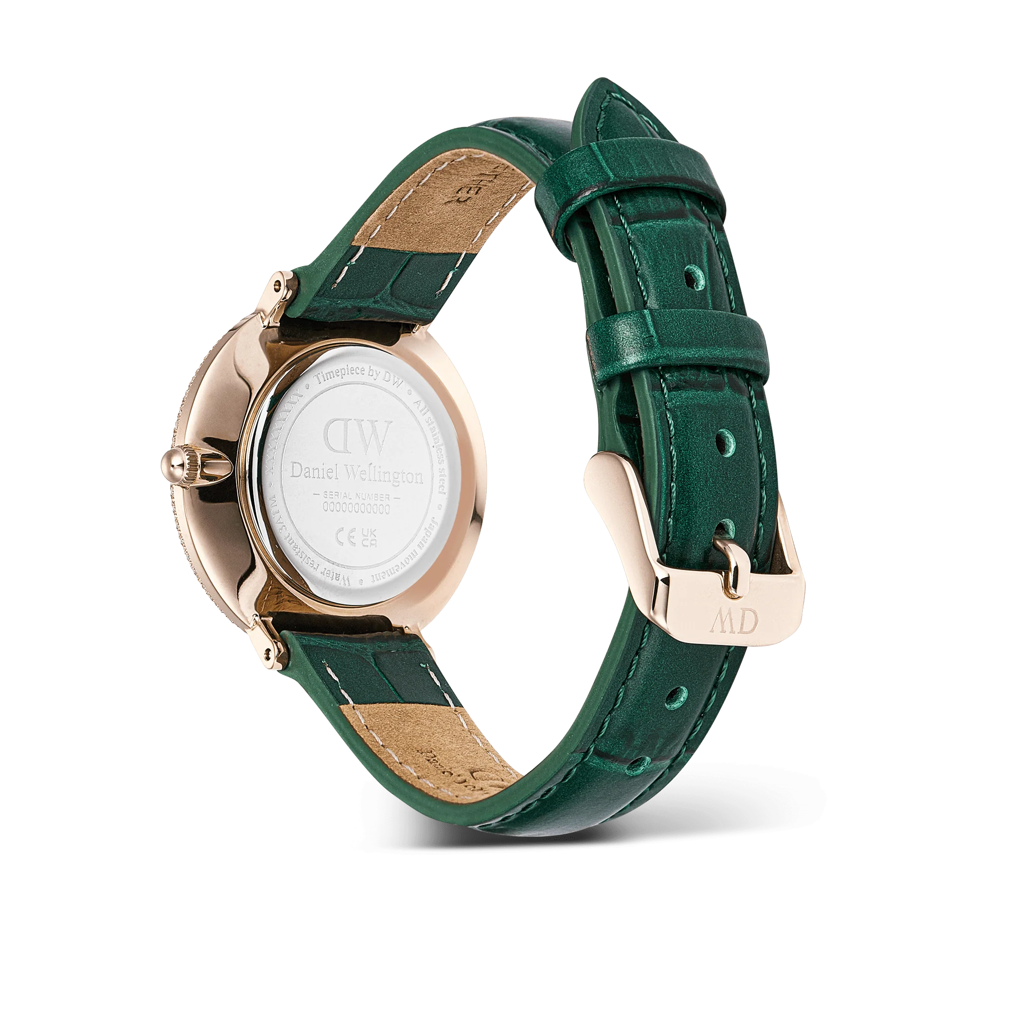 Crystalline Bezel Green Croc Rose Gold - Image 4