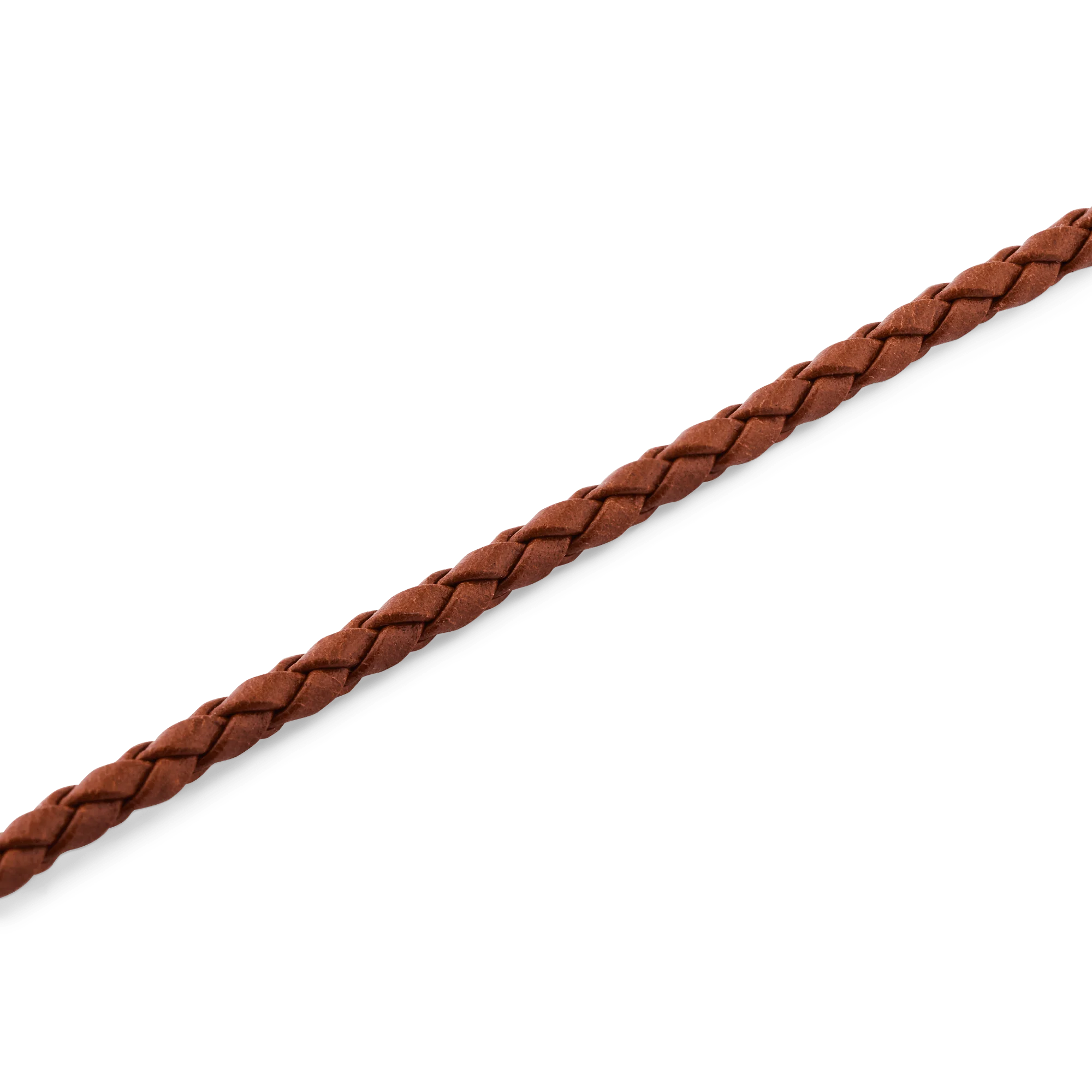 Daniel Braided Leather Bracelet St Mawes 2.8 Silver - Image 3