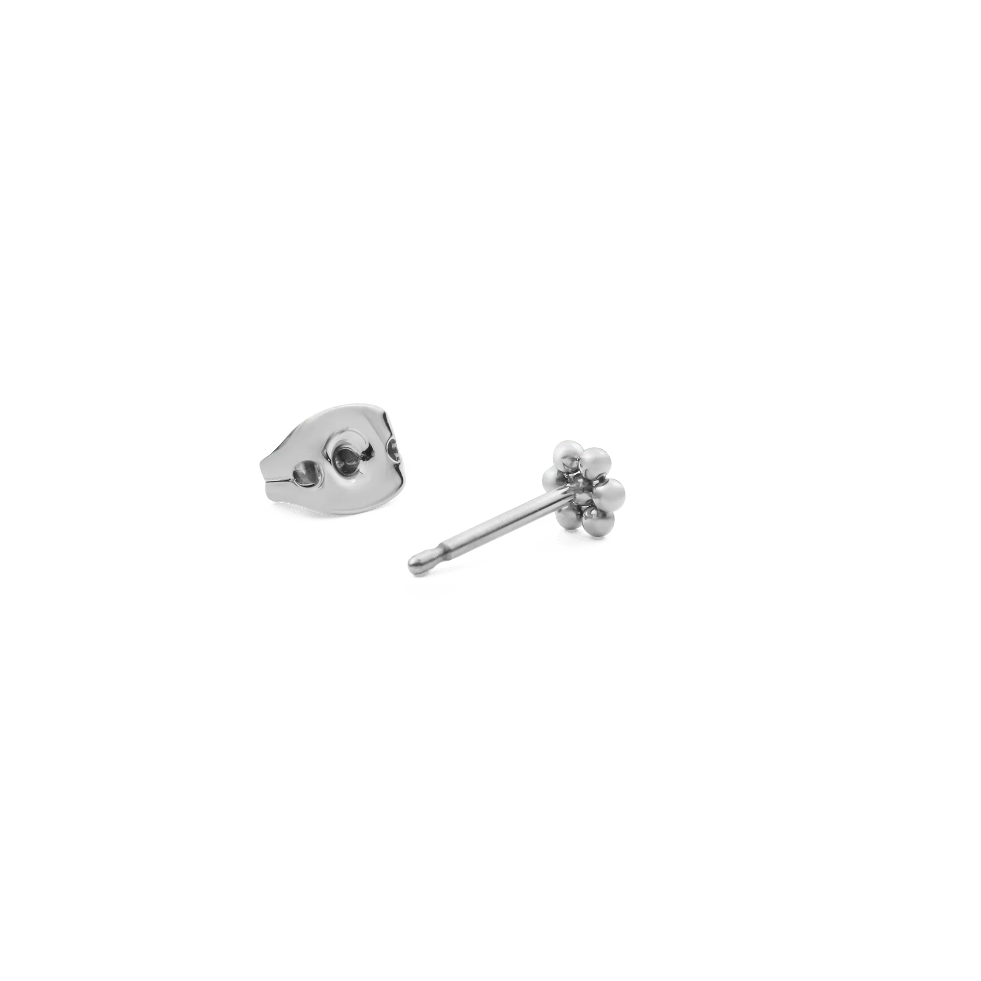 Flower Stud Silver - Image 4