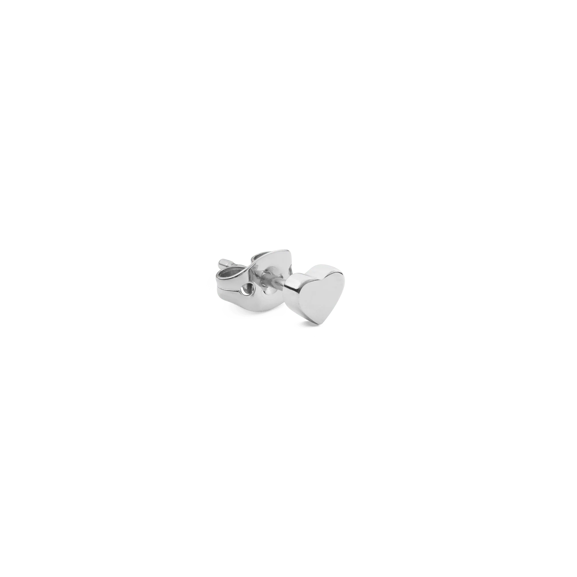 Heart Stud Silver - Image 3
