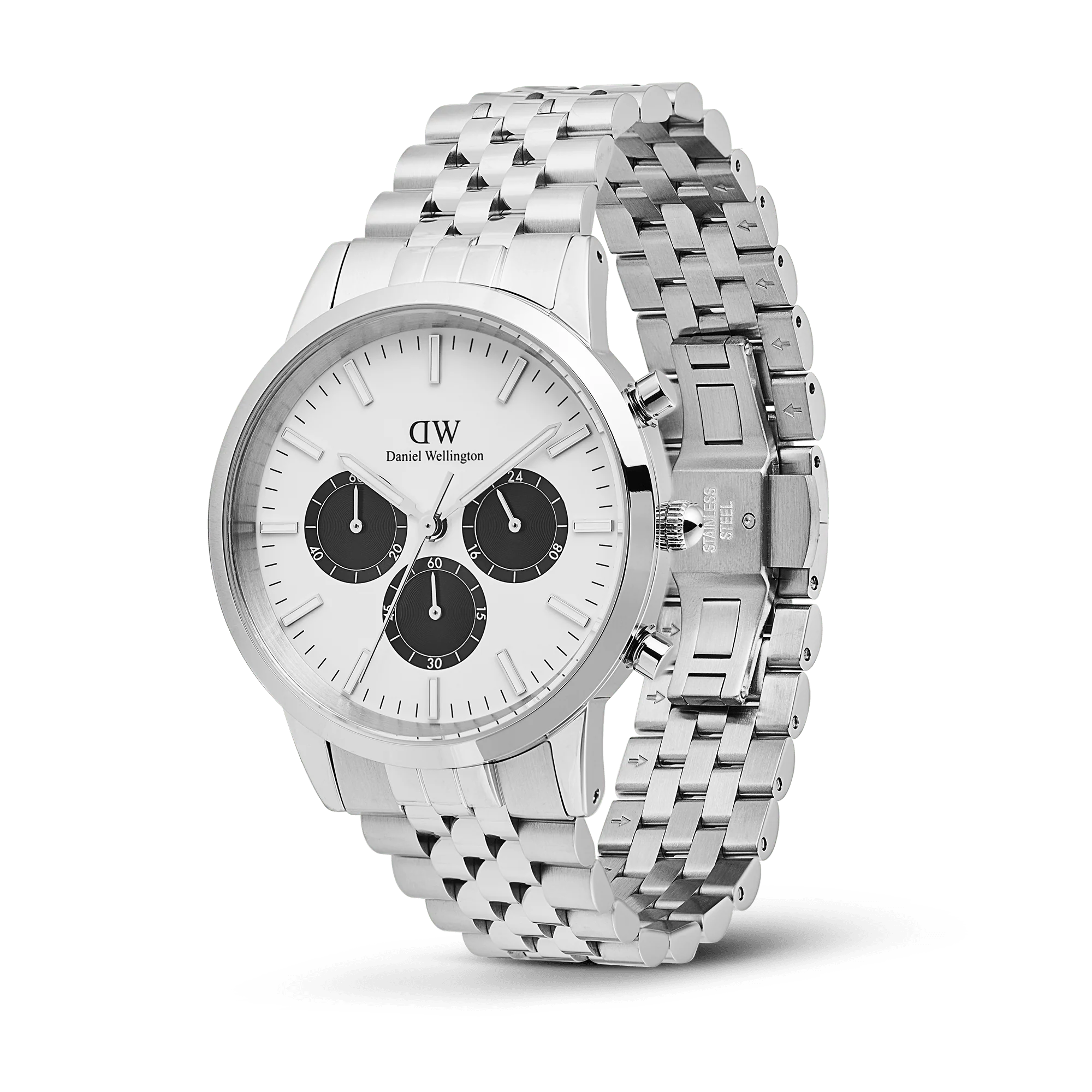 Iconic Chronograph Arch 5-Link Off- White Panda Silver - Image 3