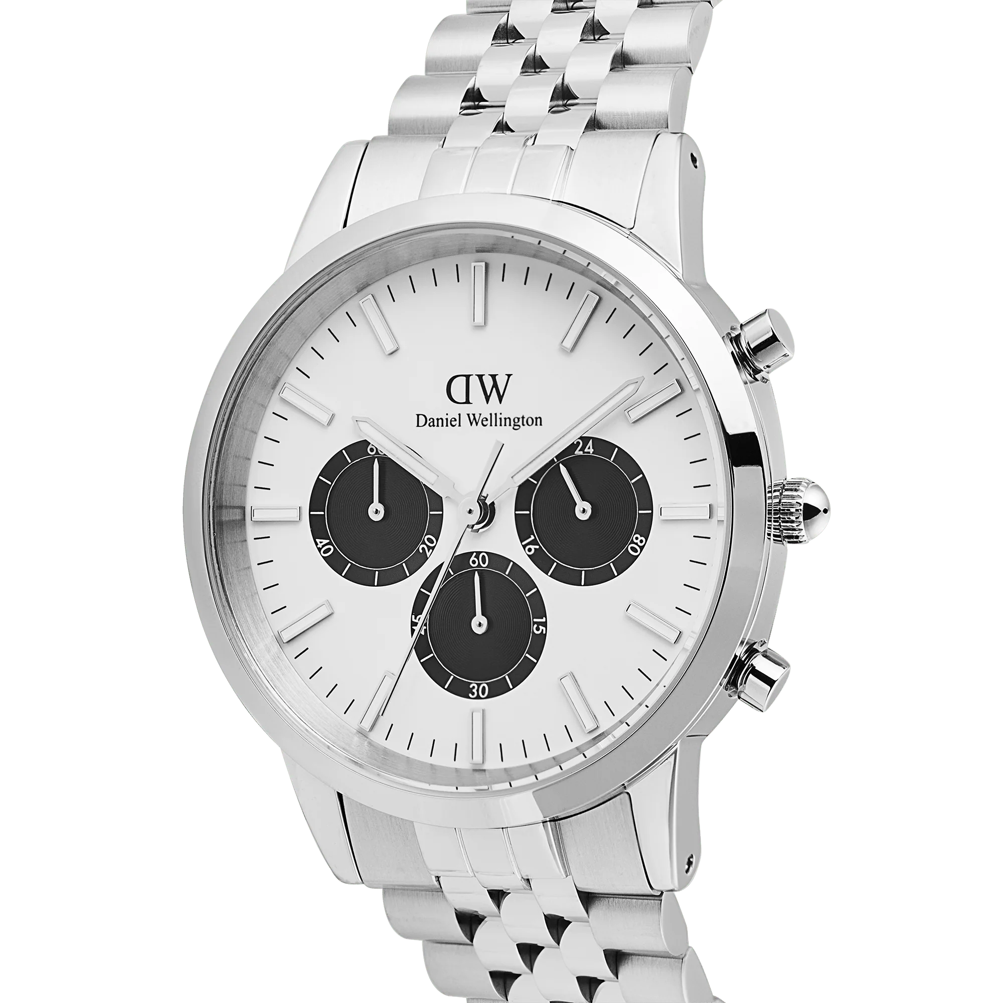 Iconic Chronograph Arch 5-Link Off- White Panda Silver - Image 4