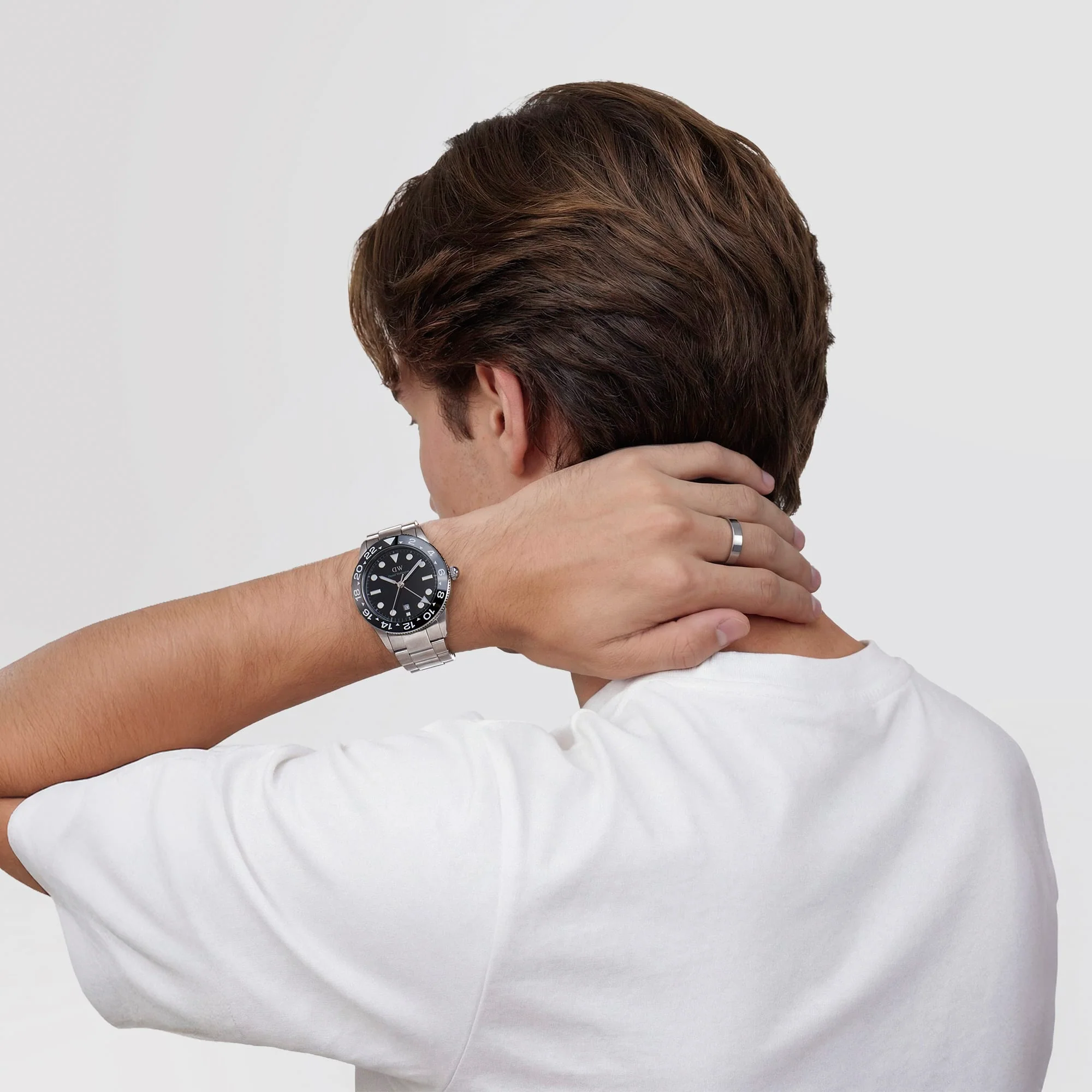 Iconic GMT Link Black Ceramic Bezel Silver - Image 2