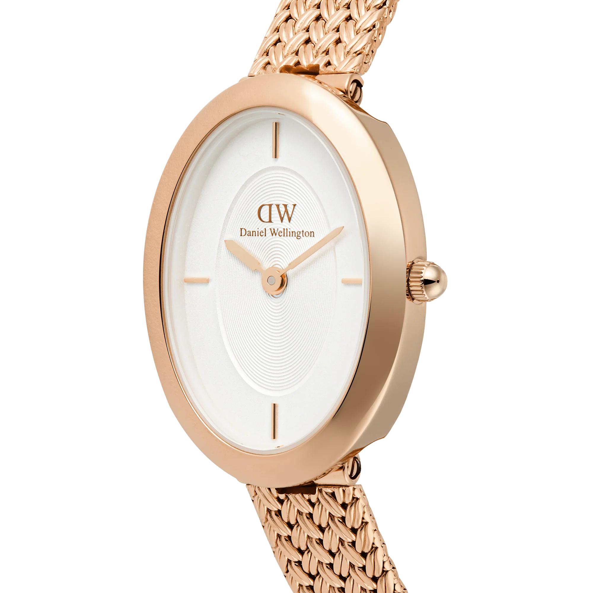 Juliette Braided Mesh White Sunray Rose Gold - Image 4