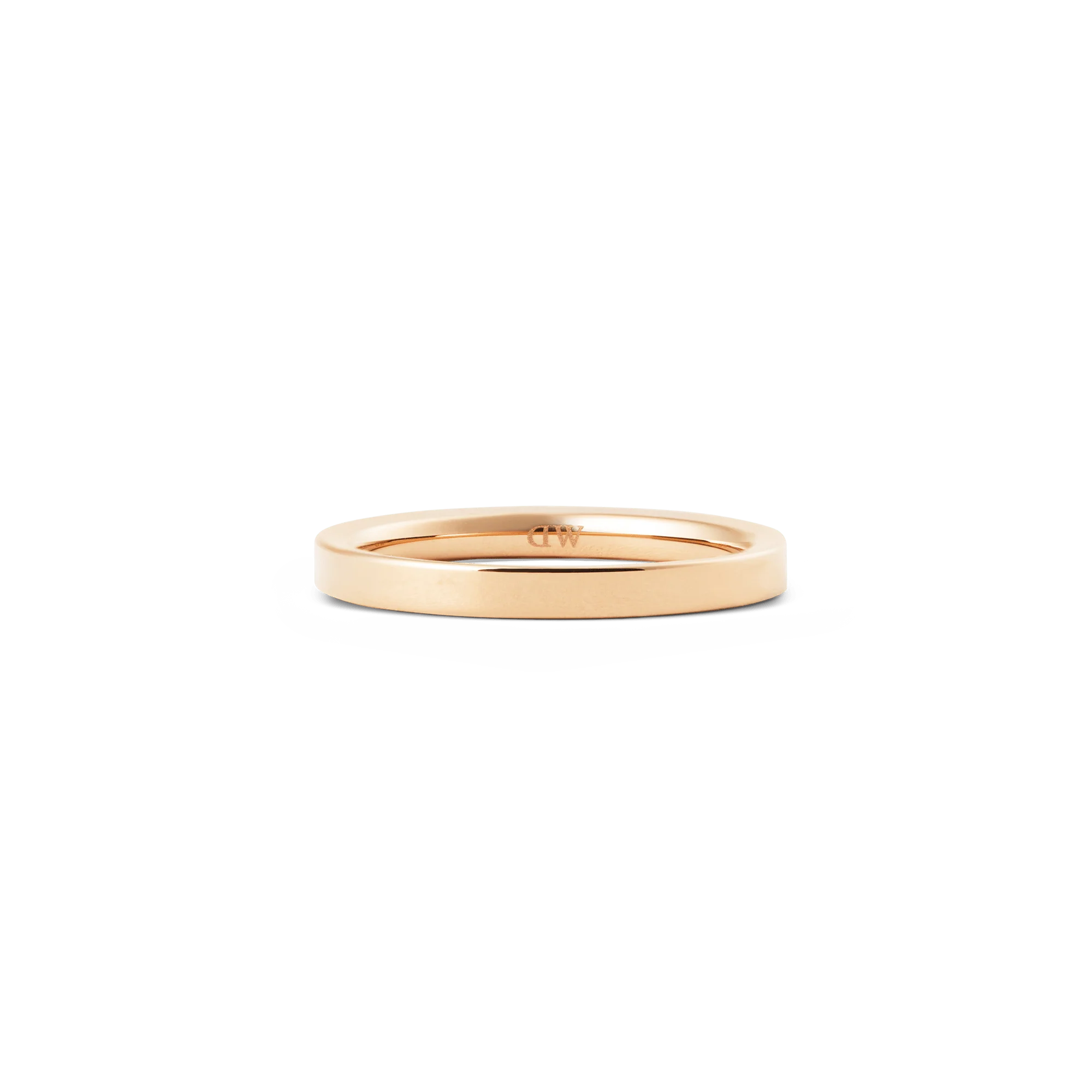 Line Ring Polished Rose Gold 2.5mm - Image 3