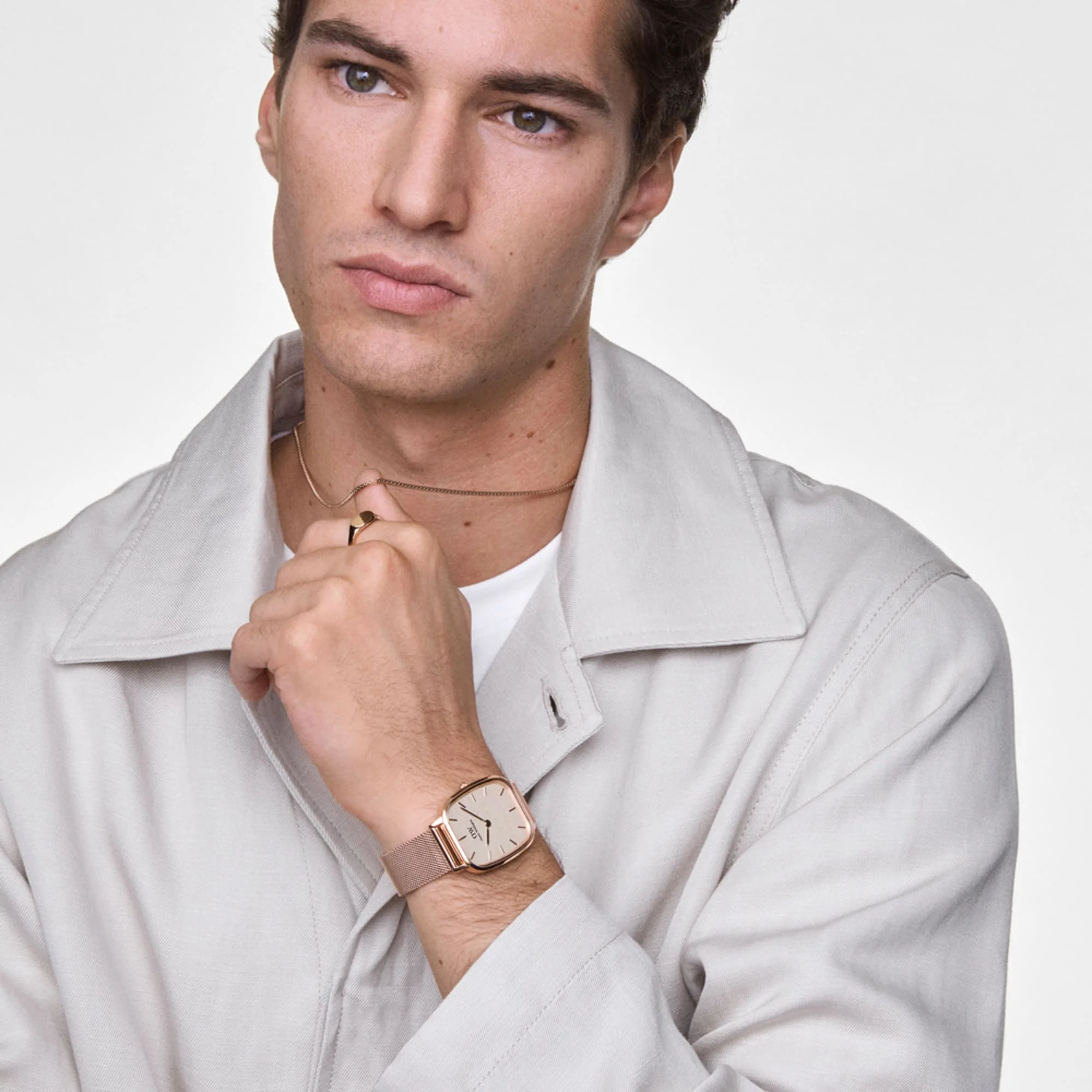 Marlon Wire Linen Rose Gold - Image 2