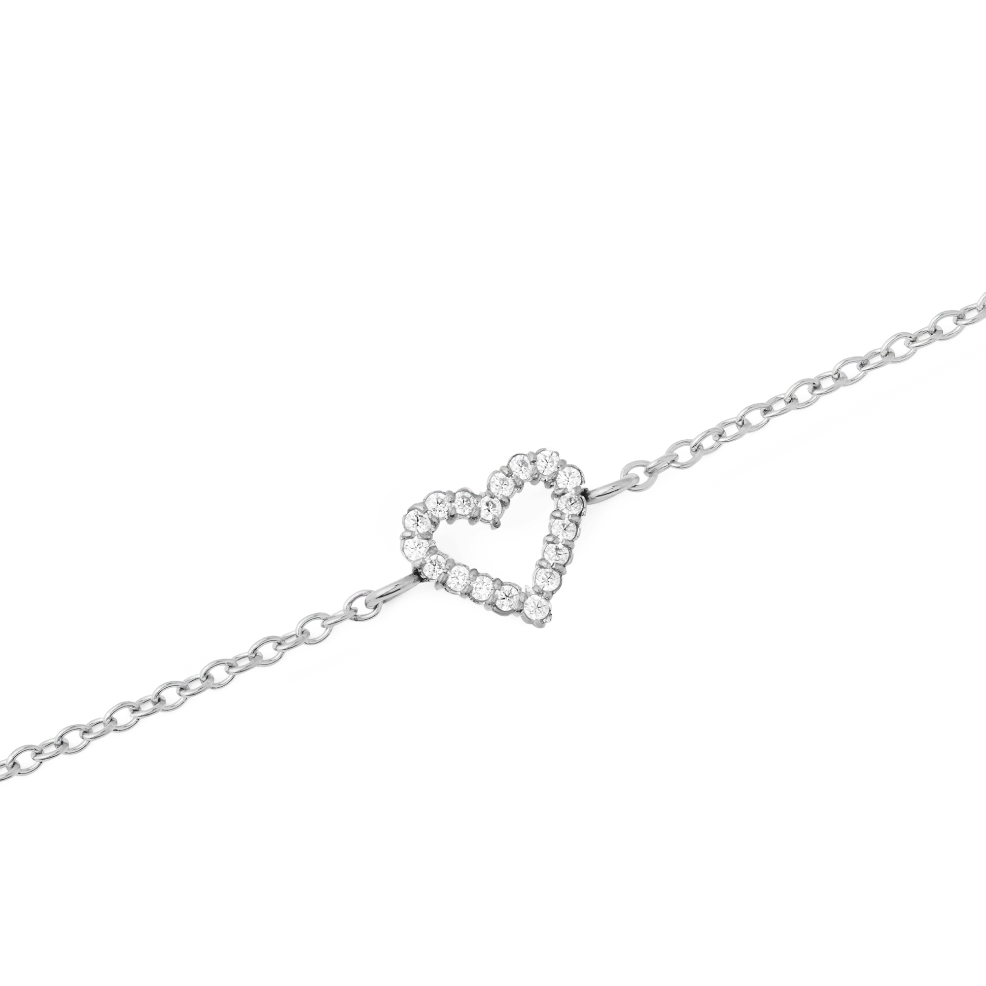 Mirelle Heart Bracelet Silver - Image 3