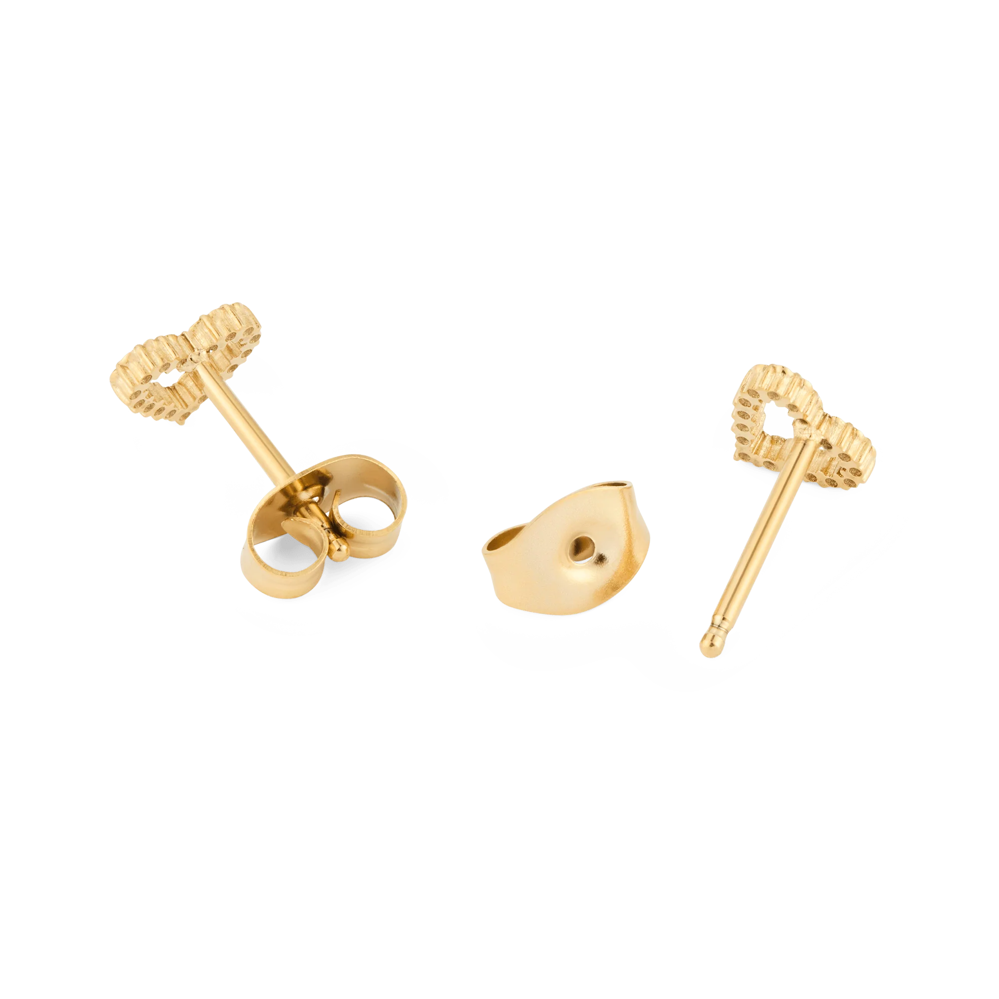 Mirelle Heart Earrings Gold - Image 3