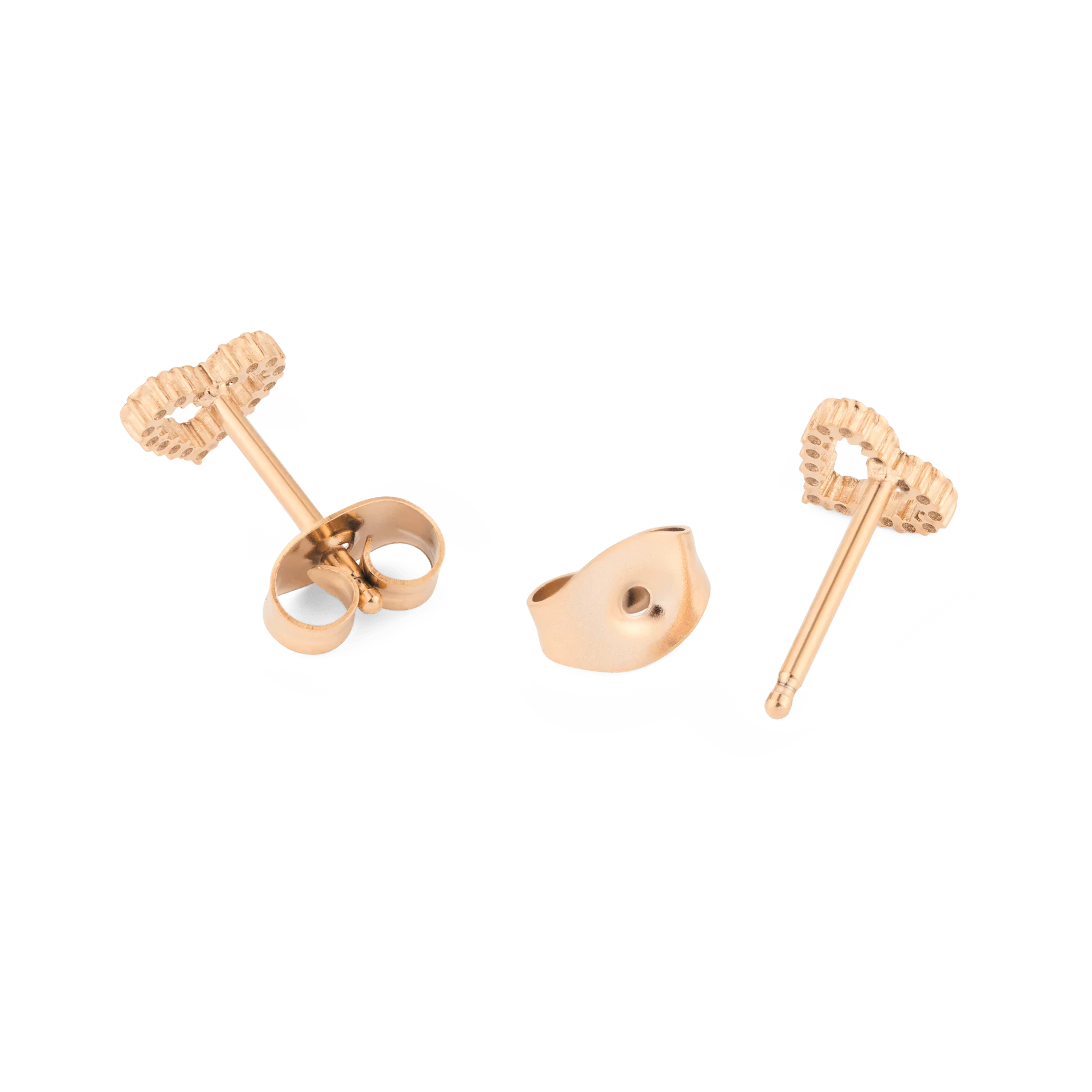 Mirelle Heart Earrings Rose Gold - Image 4