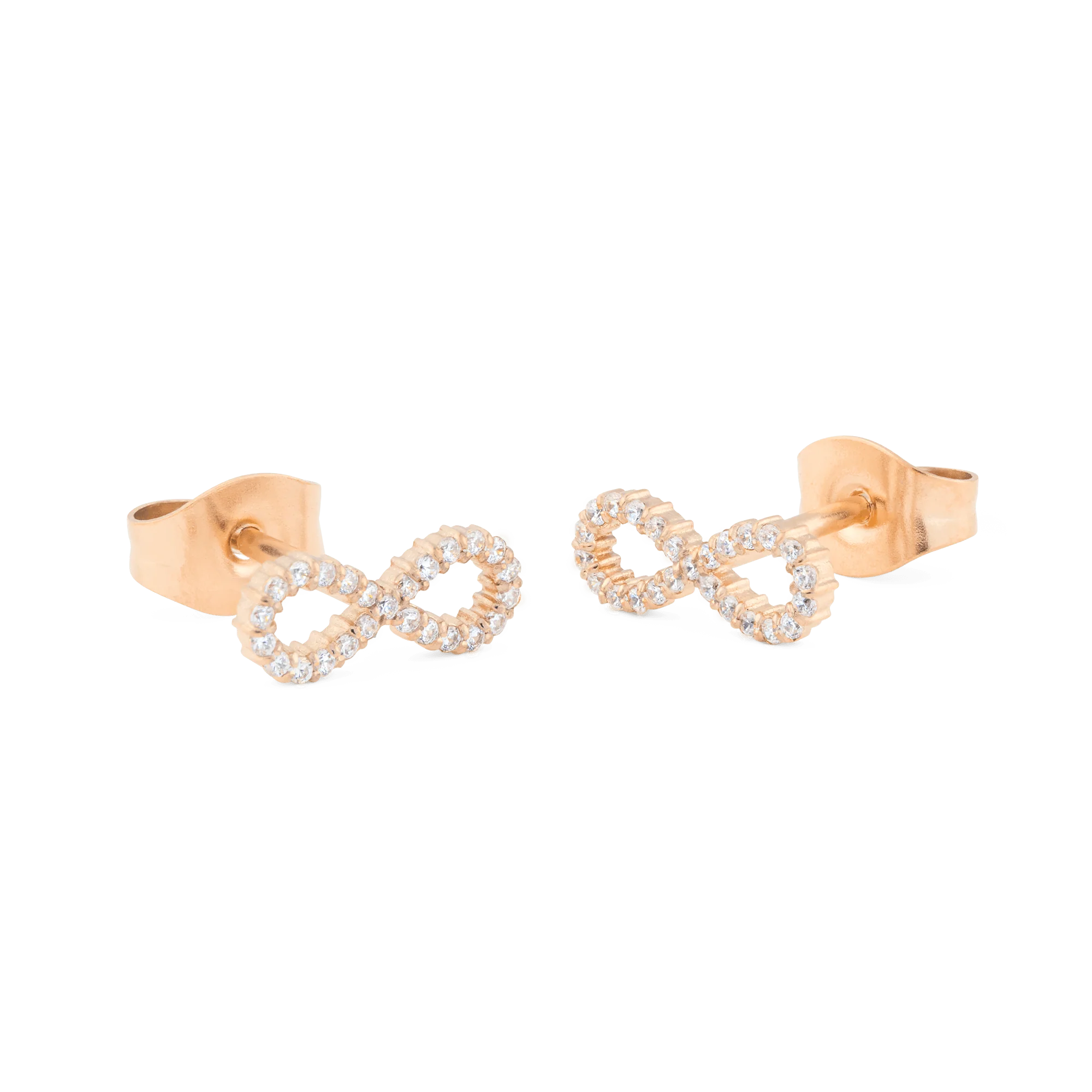 Mirelle Infinity Earrings Rose Gold - Image 3
