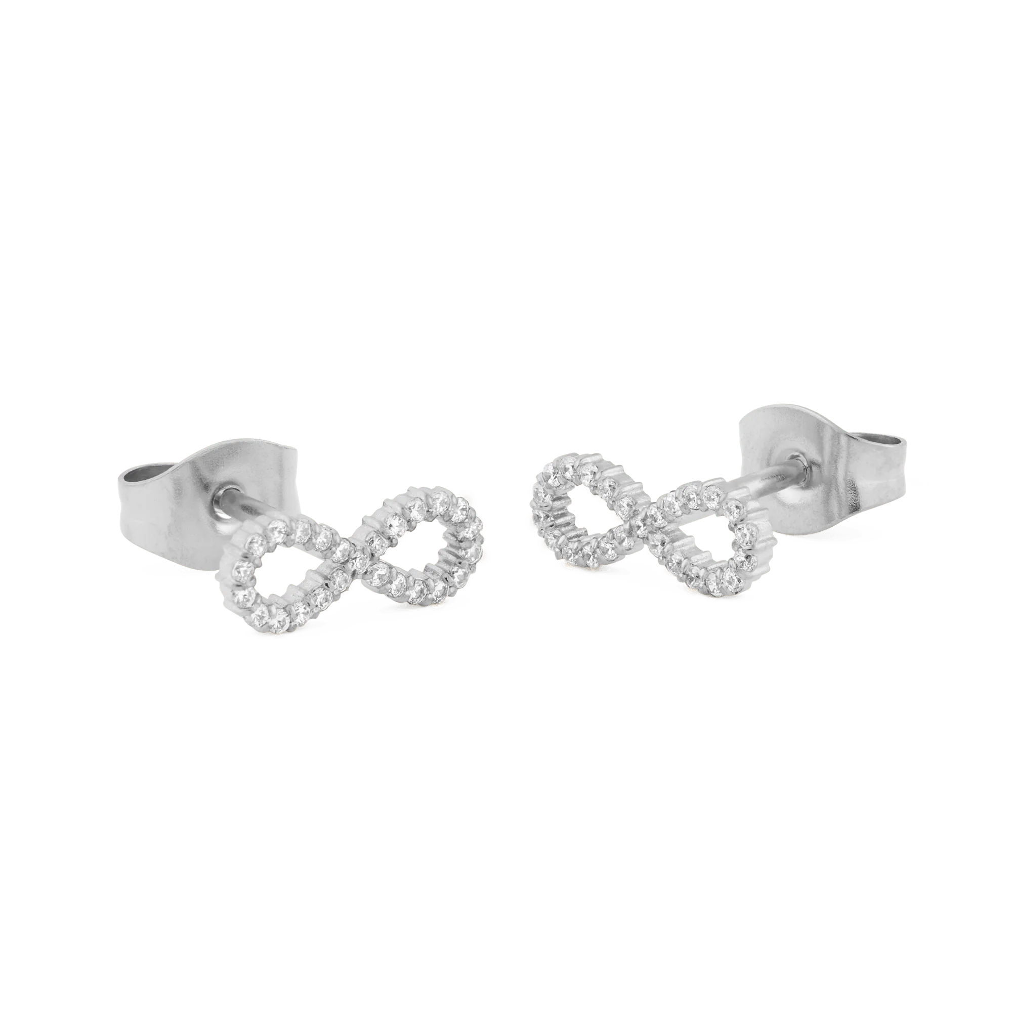 Mirelle Infinity Earrings Silver - Image 2
