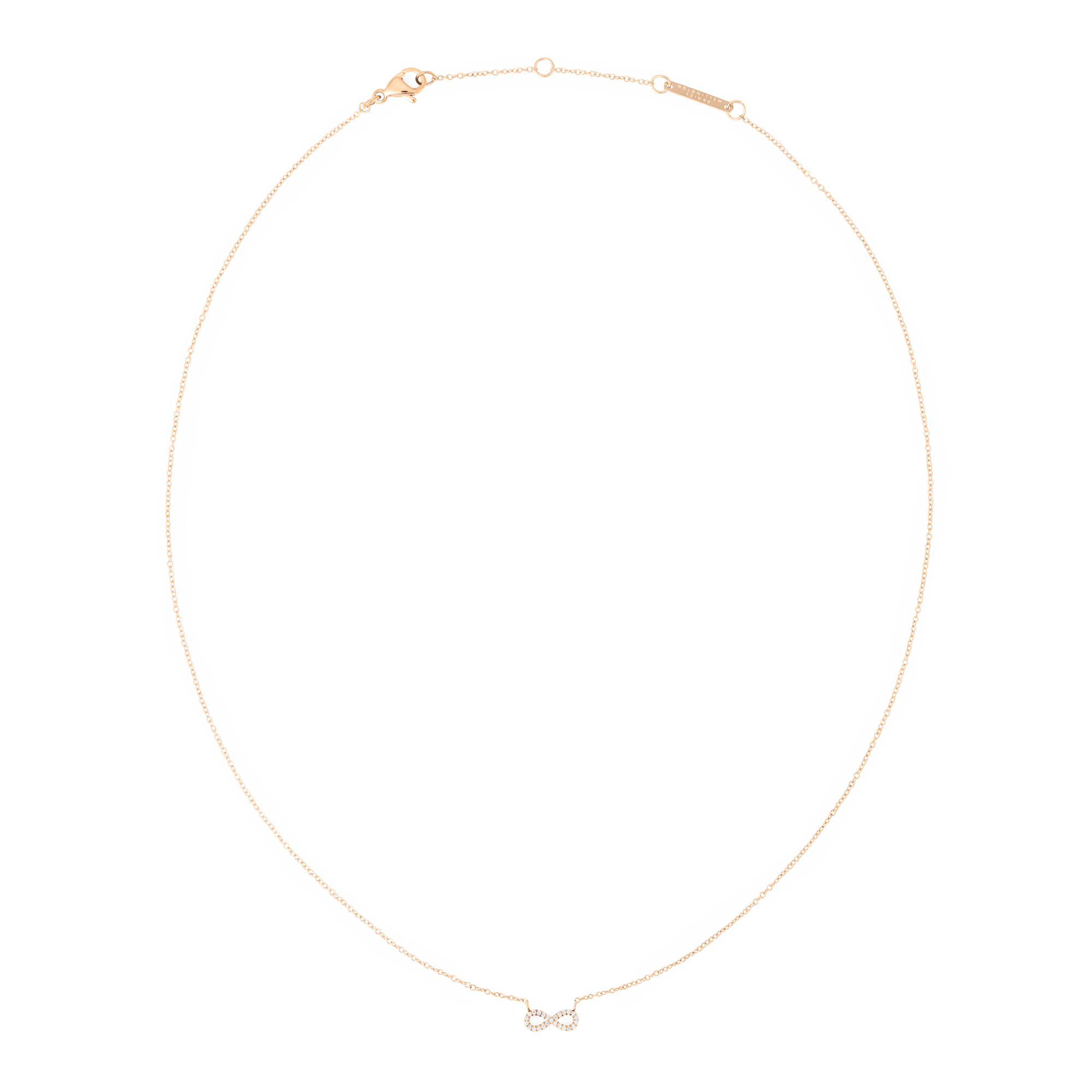 Mirelle Infinity Necklace Rose Gold - Image 3