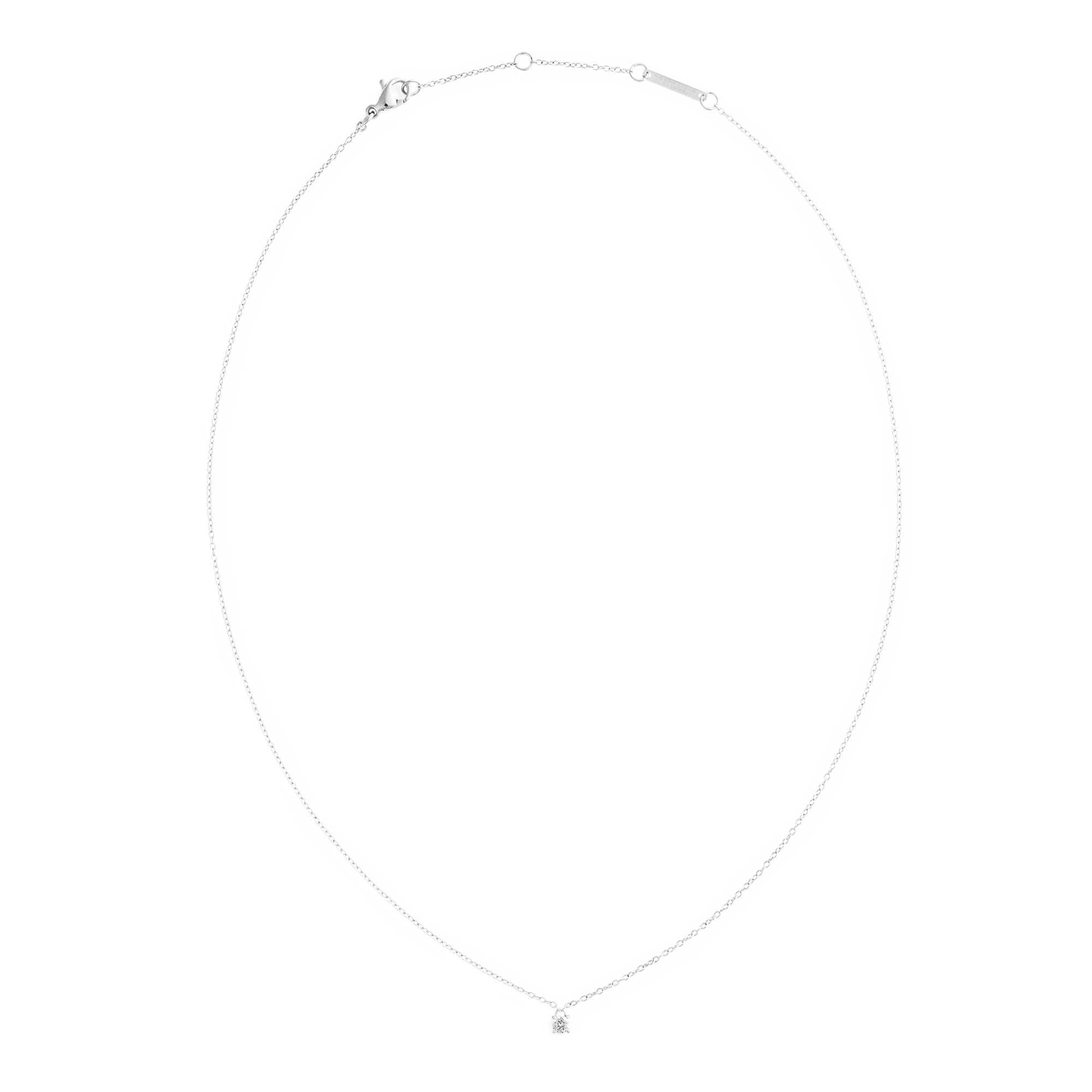 Mirelle Solitaire Necklace Silver - Image 3