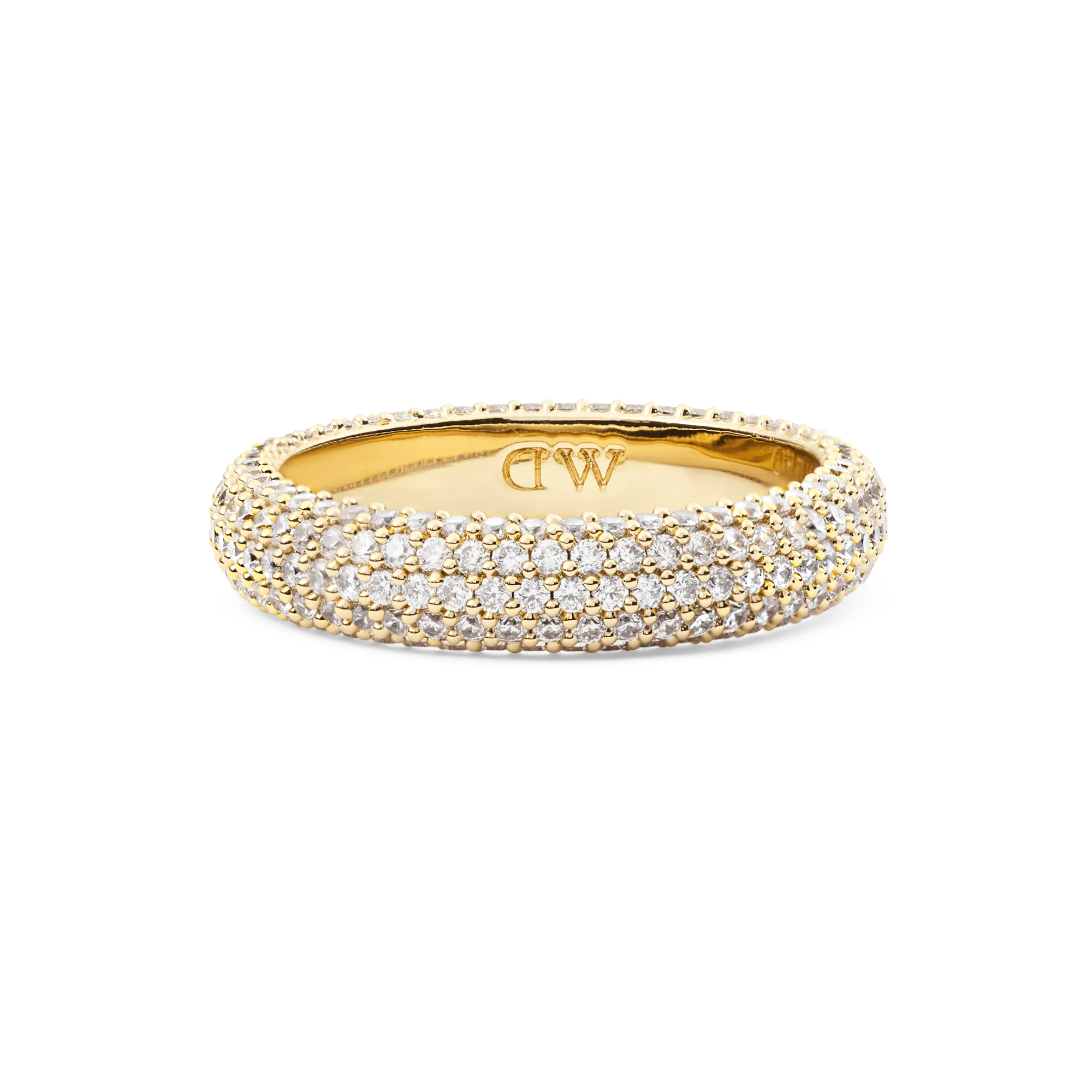 Pavé Ring Gold 5 mm - Image 3
