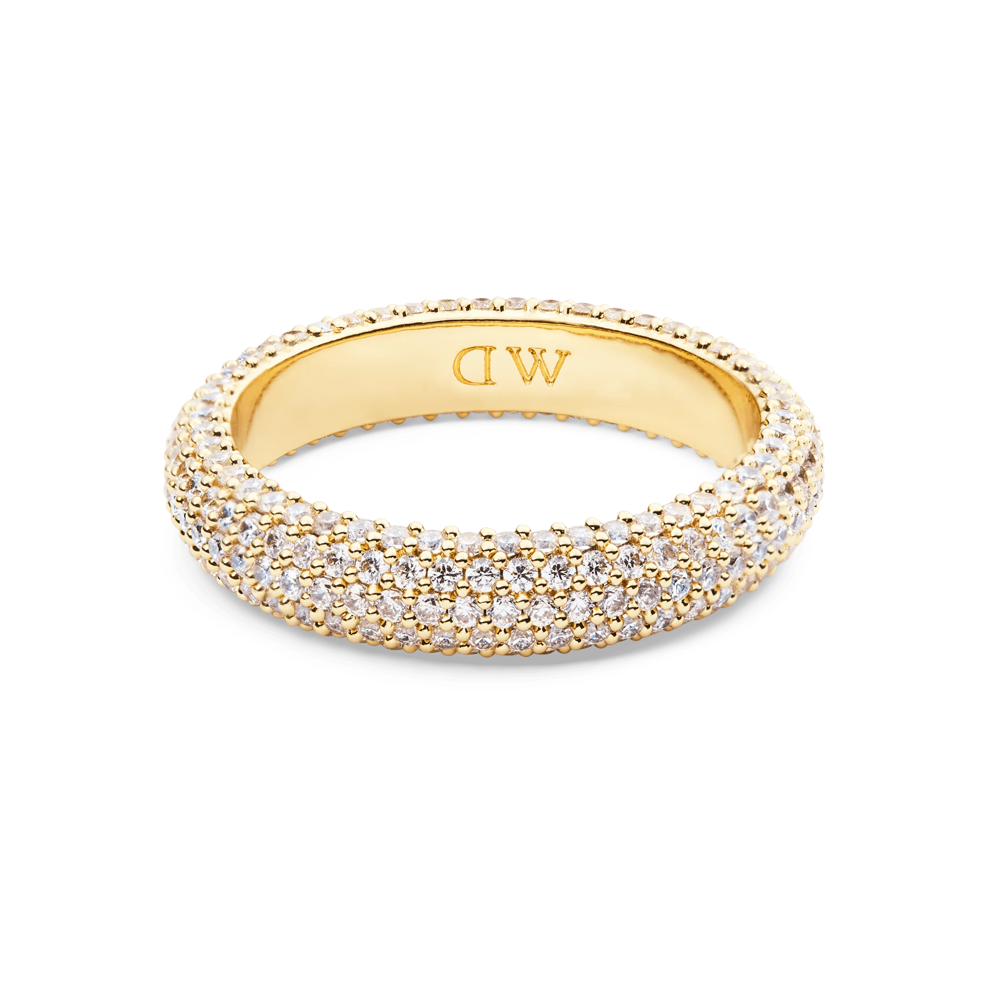 Pavé Ring Gold 5 mm - Image 4