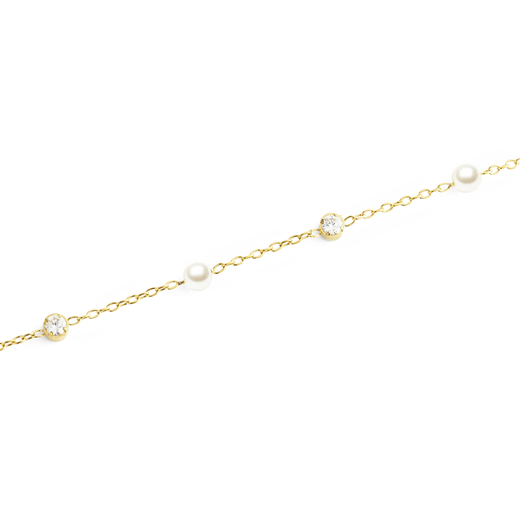 Pearl Bracelet Gold - Image 3