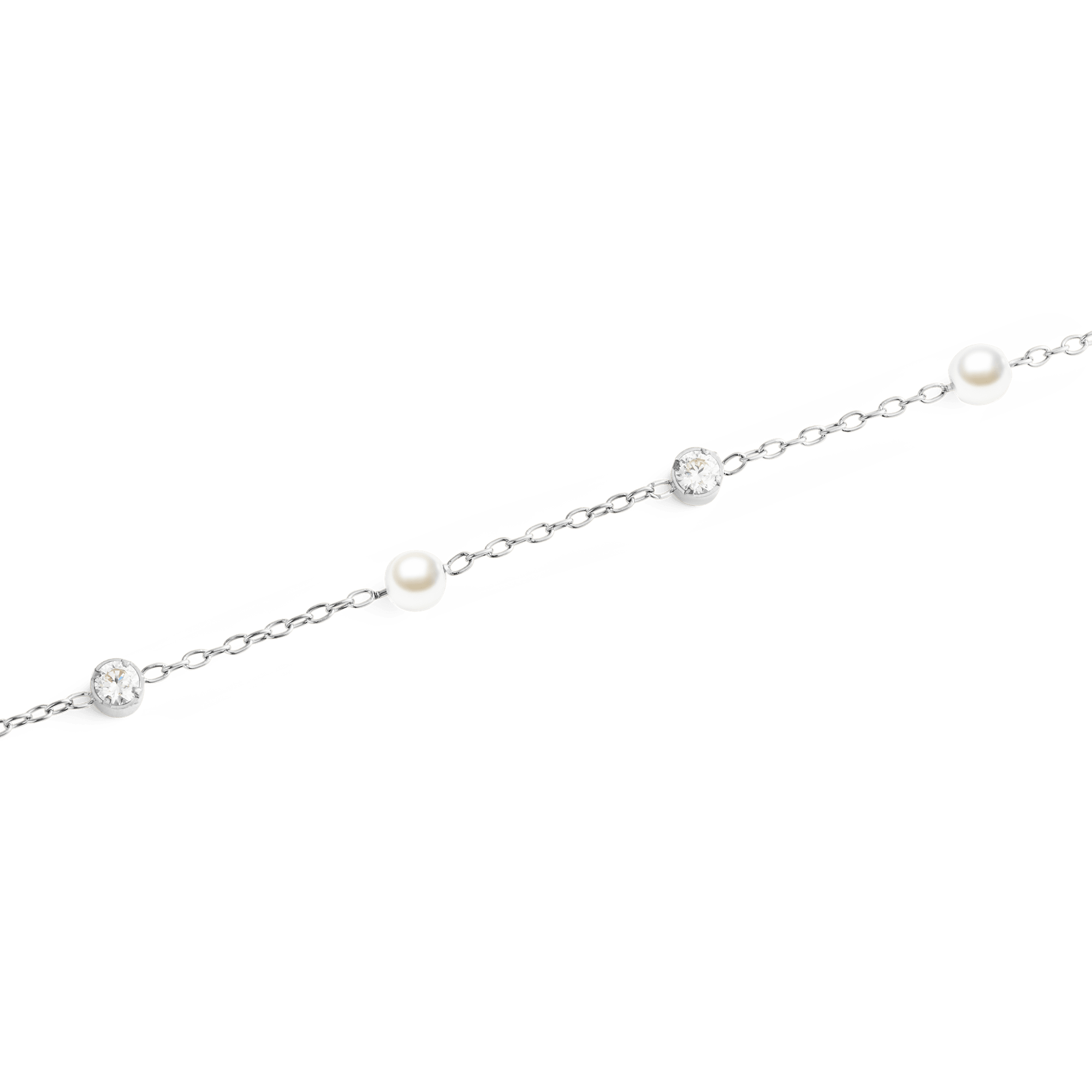 Pearl Bracelet Silver - Image 3