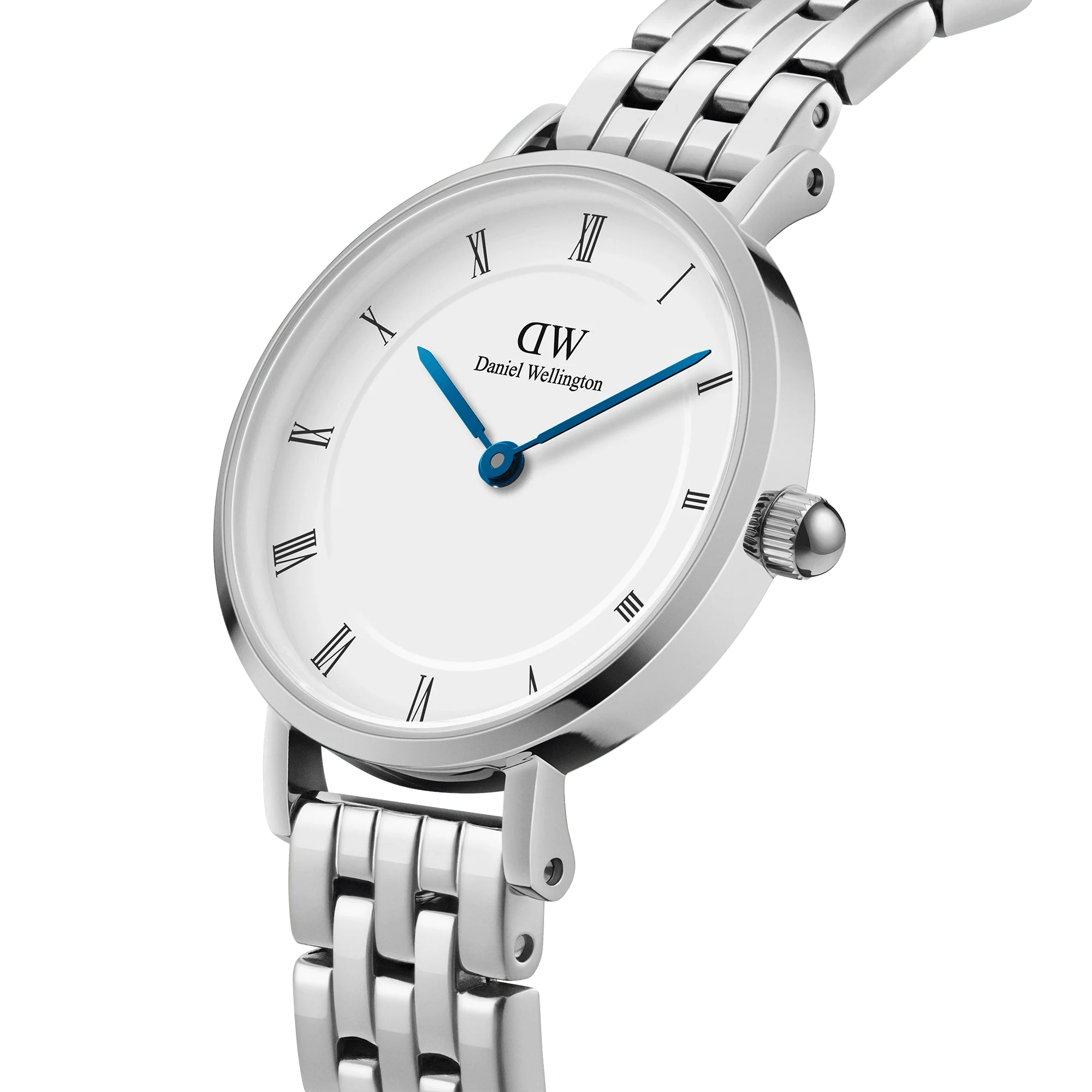 Petite Roman Numerals 5-Link Silver - Image 3