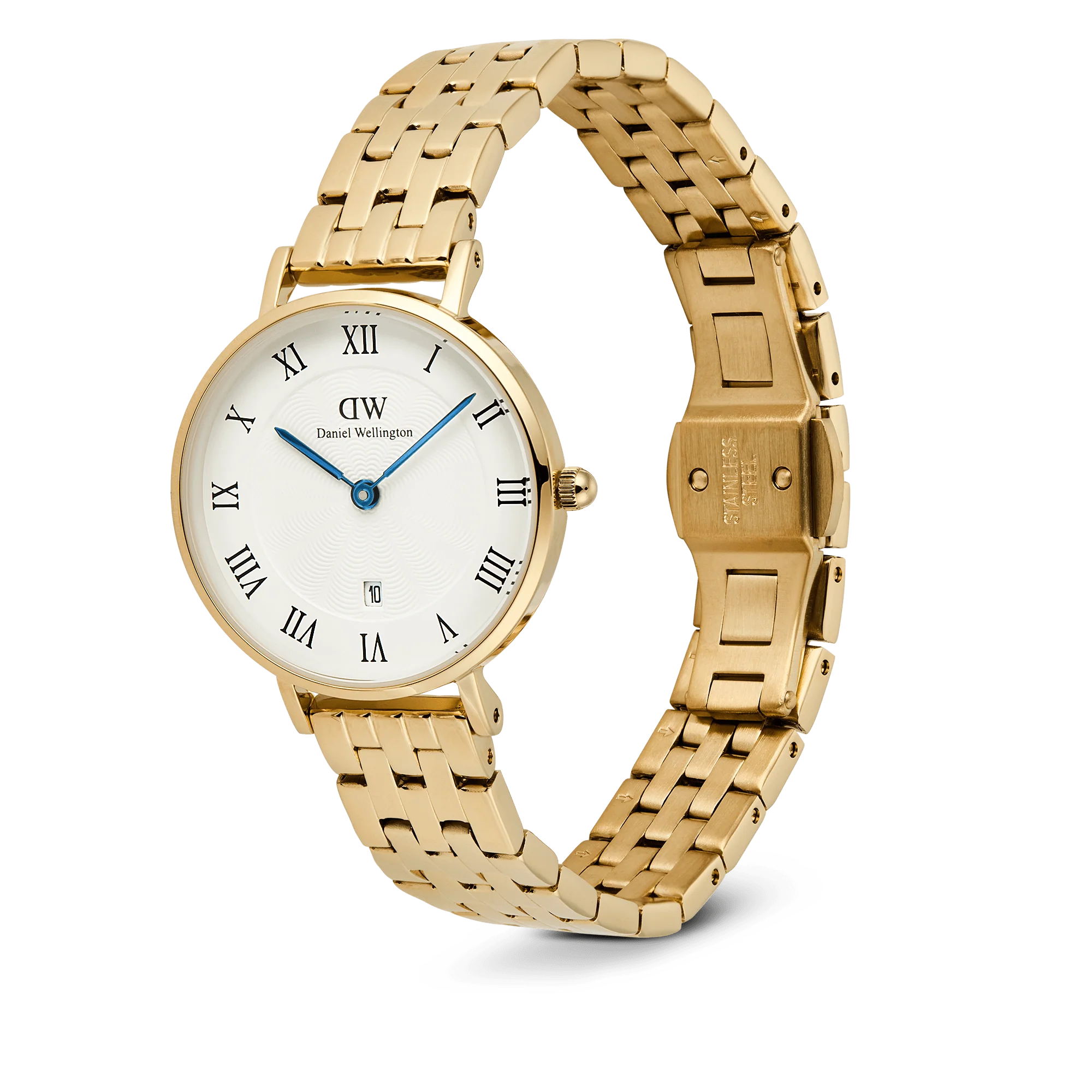 Petite Roman Numerals Date 5-link Gold - Image 3