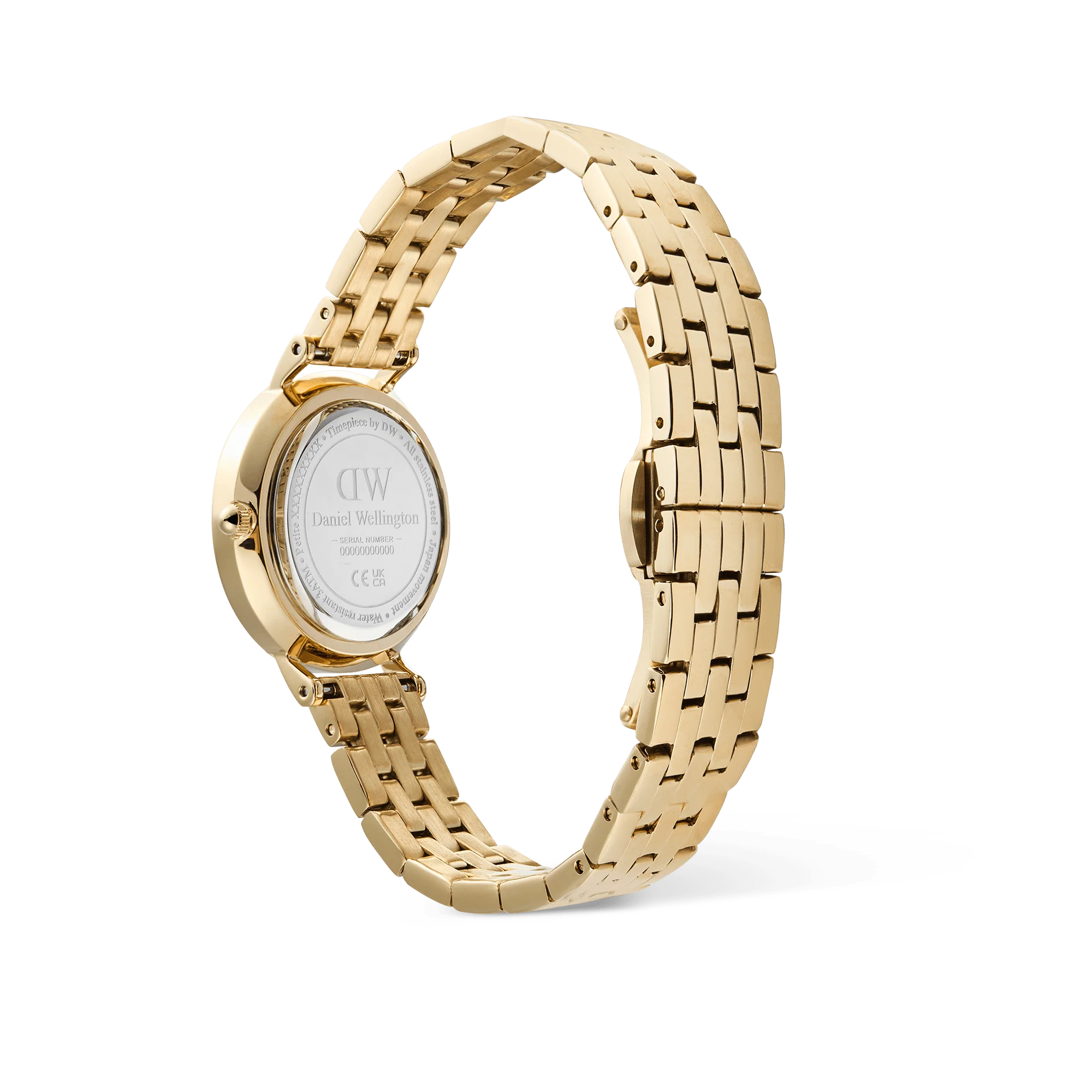 Petite Roman Numerals Date 5-link Gold - Image 5