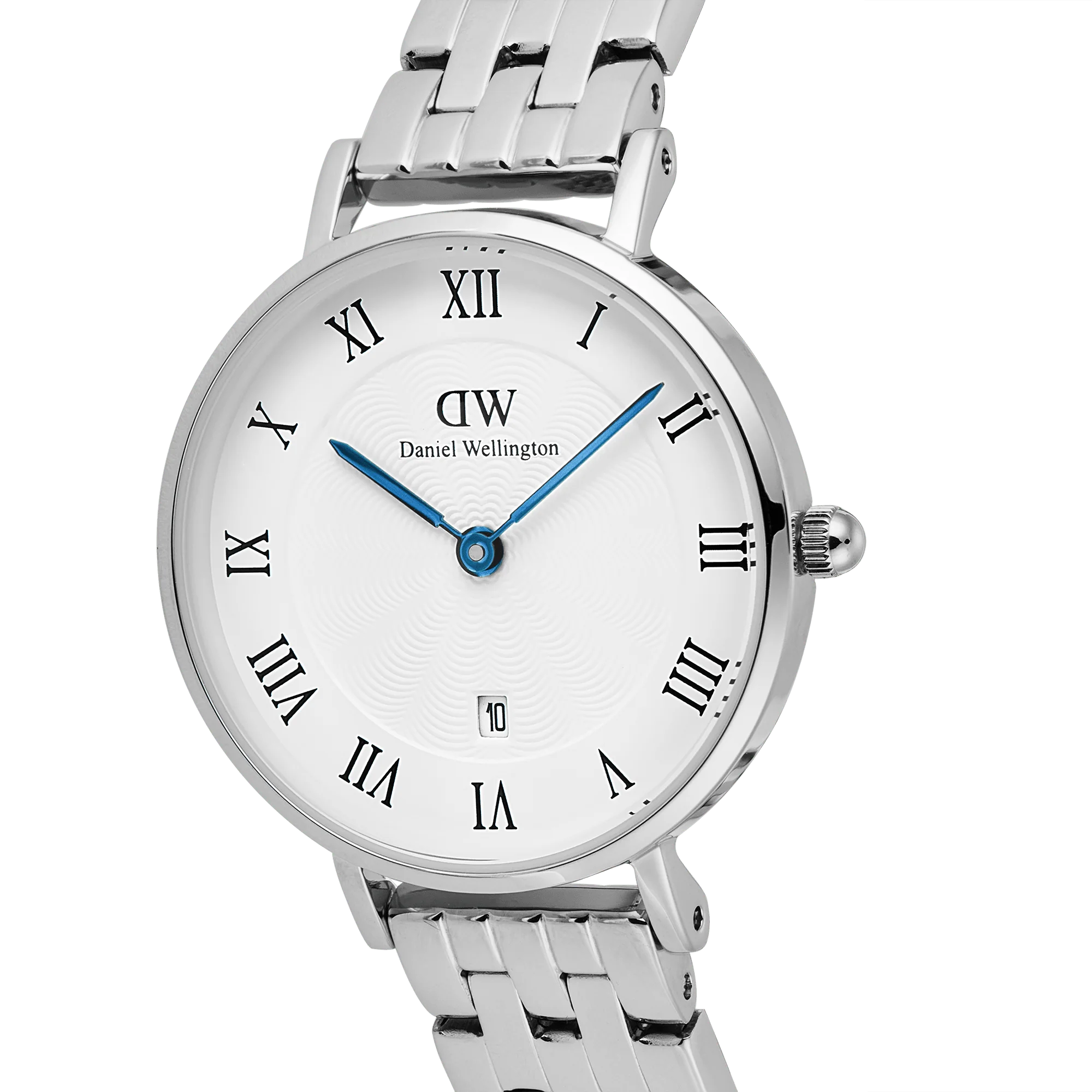 Petite Roman Numerals Date 5-link  Silver - Image 4