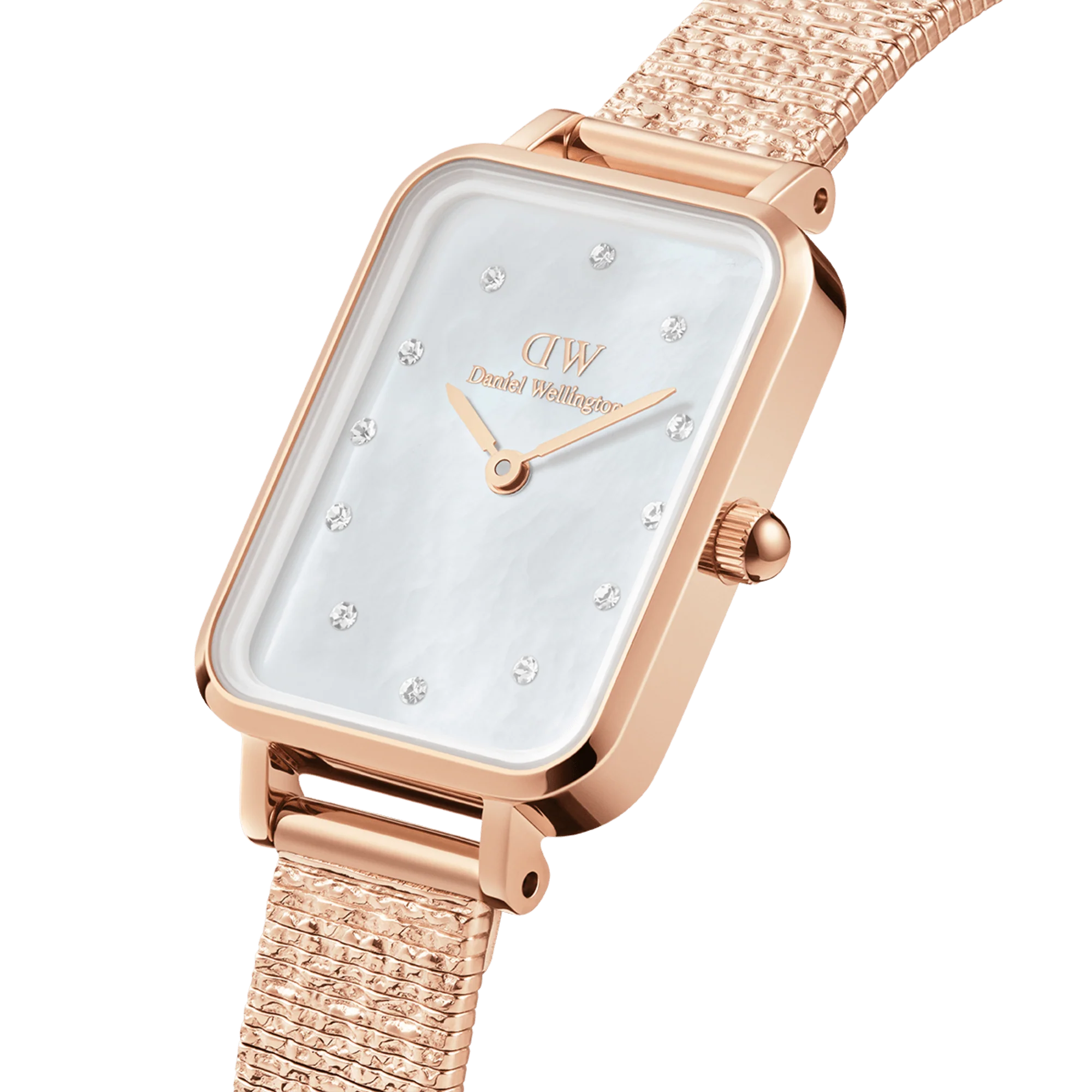 Quadro Lumine Pressed Piano White MoP Rose Gold - Image 3