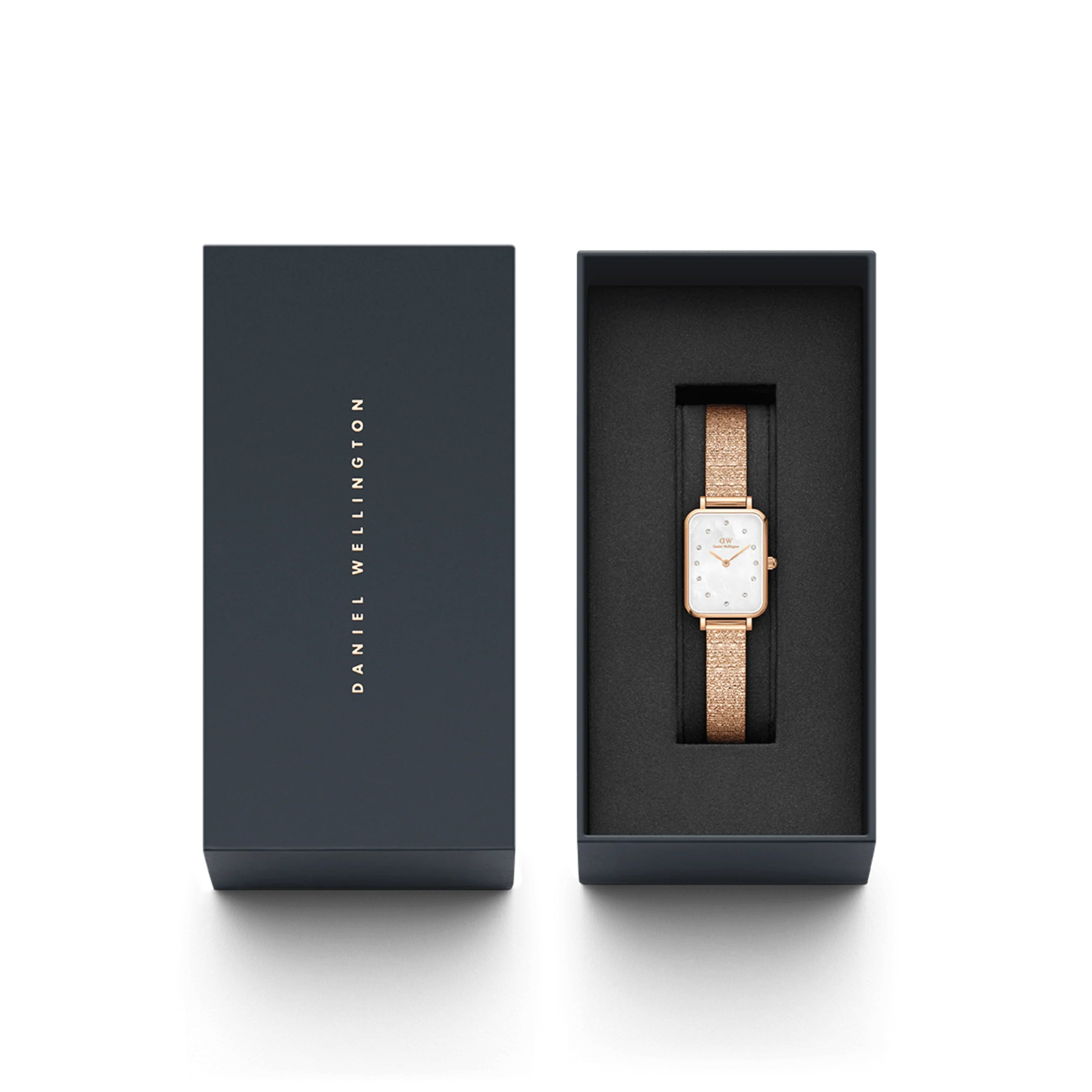 Quadro Lumine Pressed Piano White MoP Rose Gold - Image 5