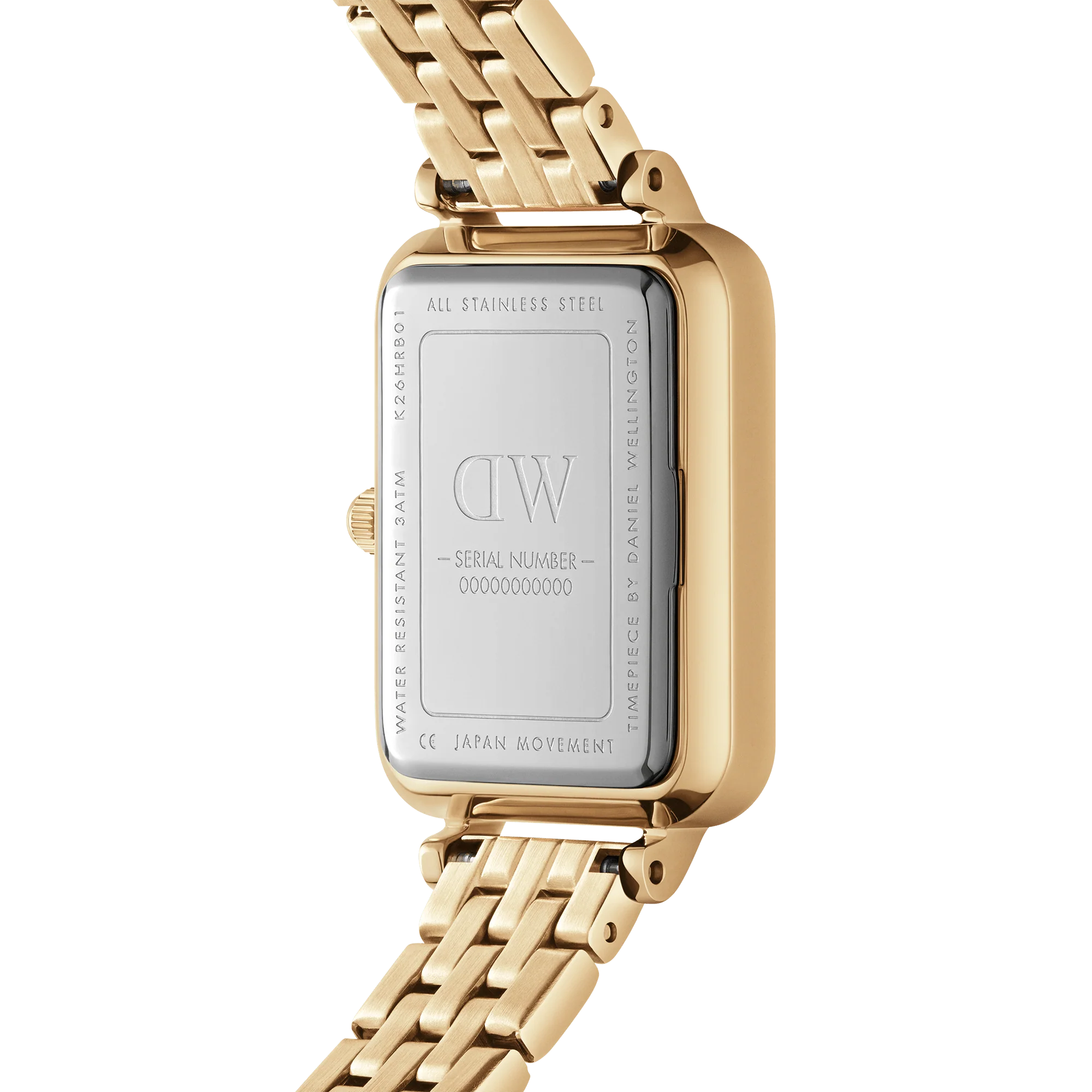 Quadro Roman Numerals 5-Link Gold - Image 4