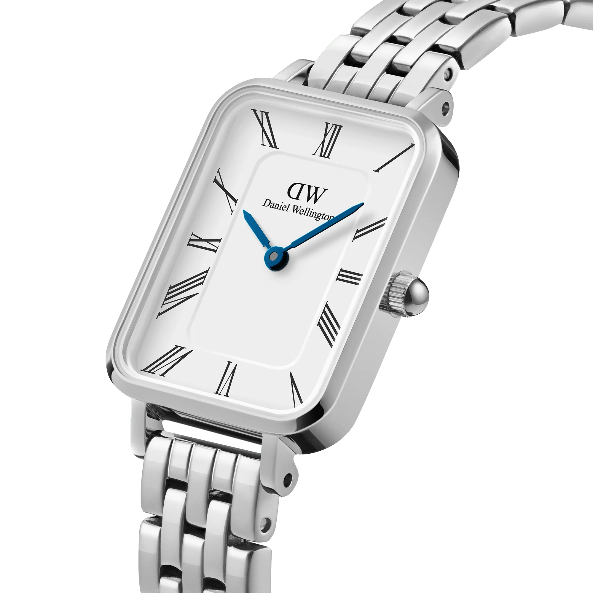 Quadro Roman Numerals 5-Link Silver - Image 3