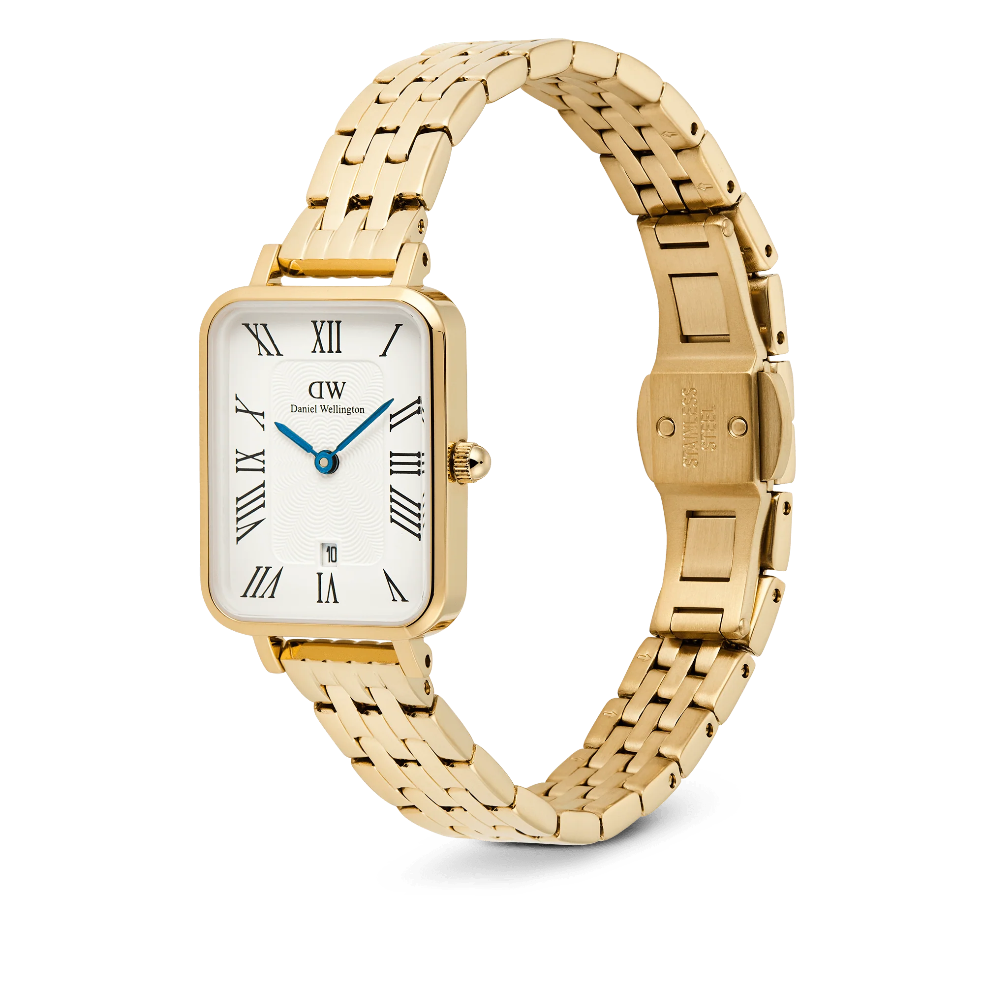 Quadro  Roman Numerals Date 5-link Gold - Image 3
