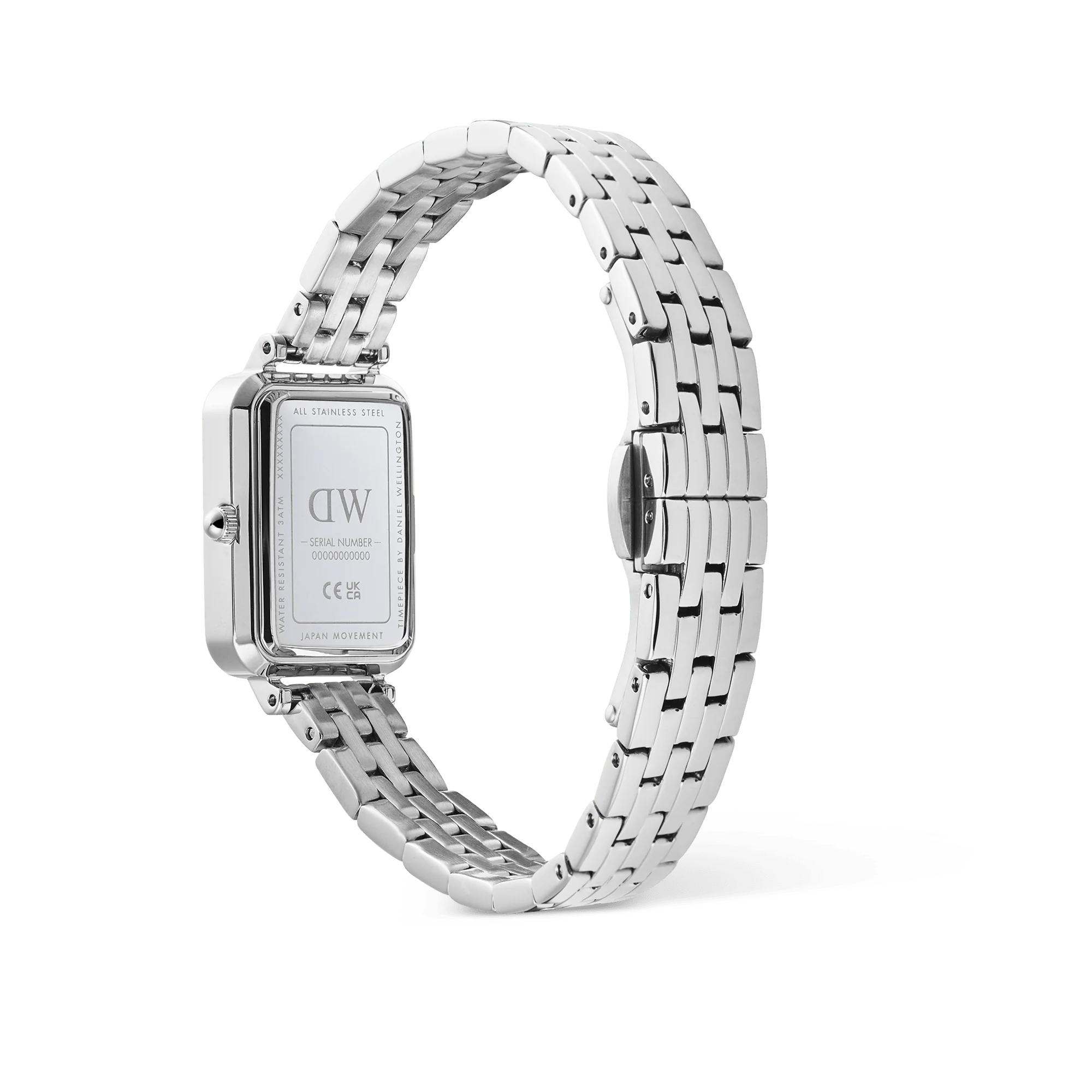 Quadro Roman Numerals Date 5-link Silver - Image 5