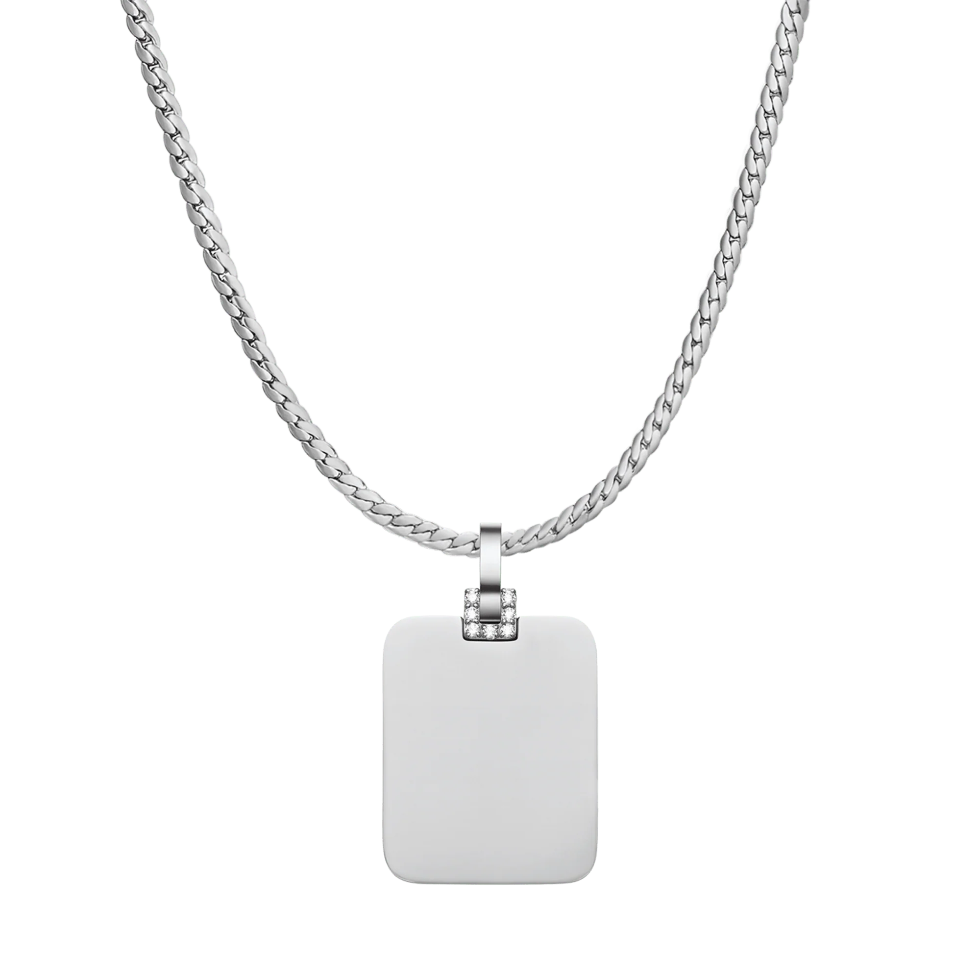 Rectangular Detail Crystal Pendant S - Image 2