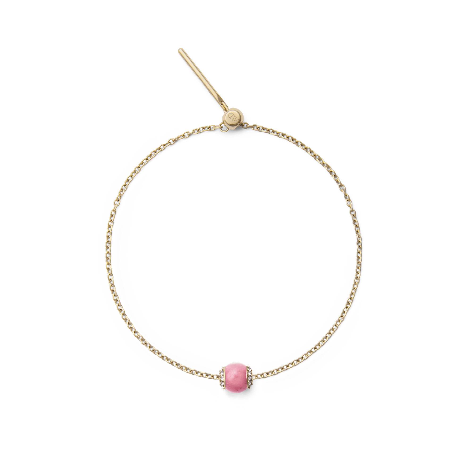 Rhodonite Crystal Orb Gold Charm - Image 4