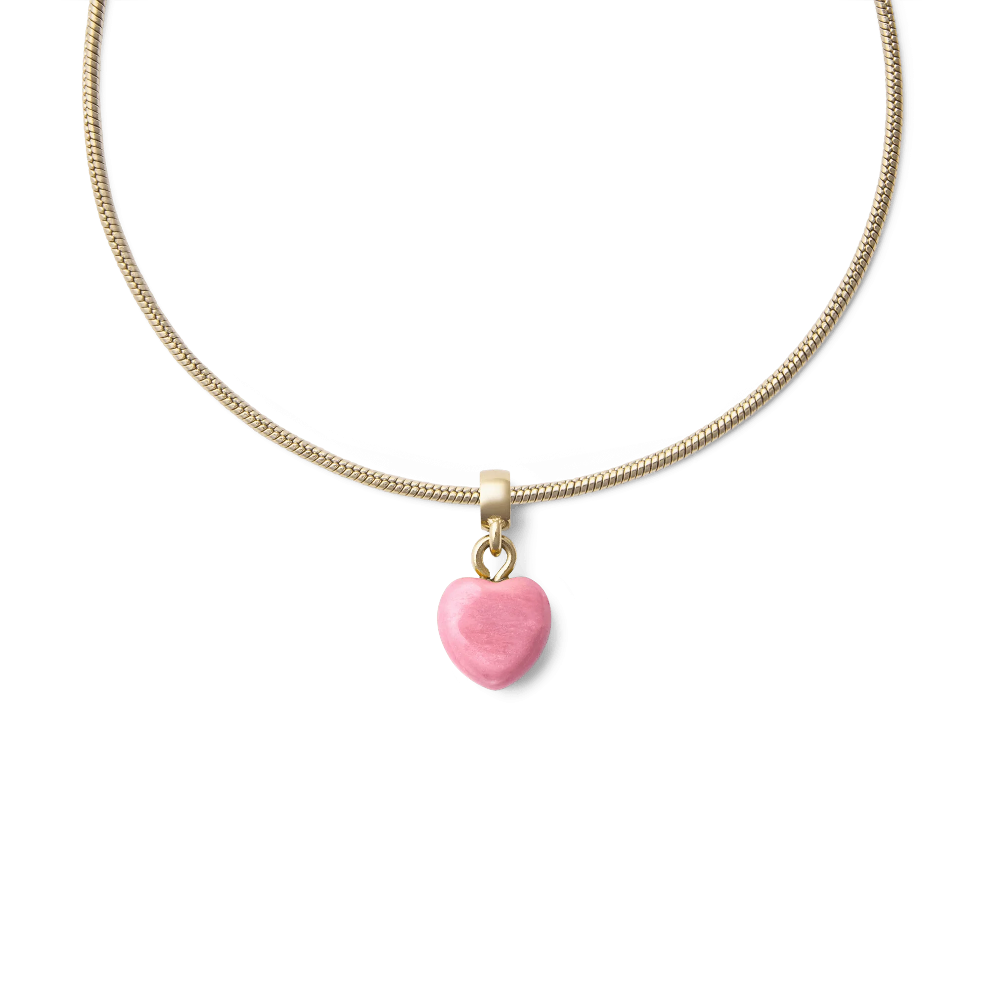 Rhondonite Heart Gold Charm - Image 3