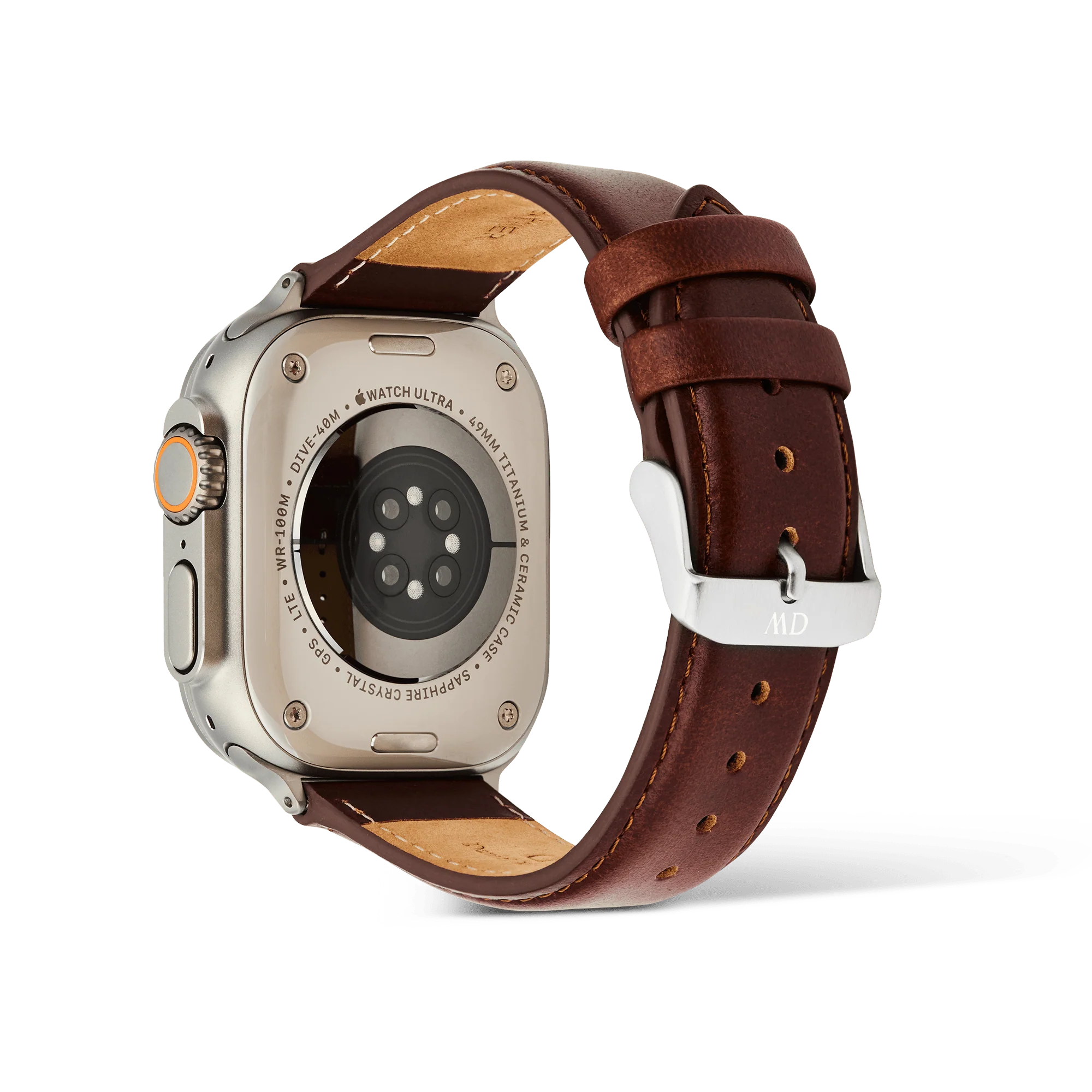 Smartwatch Leather Strap St Mawes Silver - Image 4