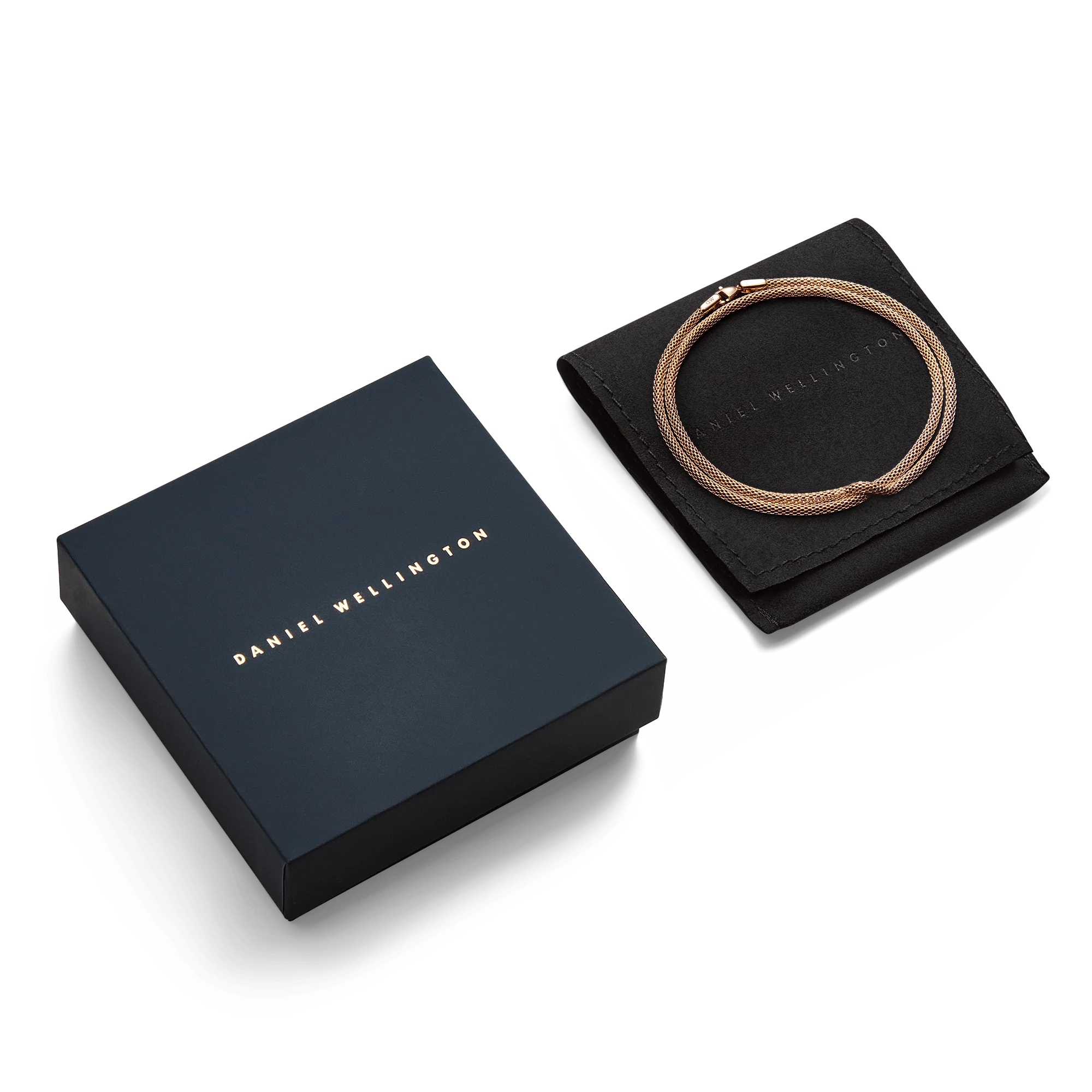 Tide Mesh Necklace Rose Gold 2.8 - Image 5