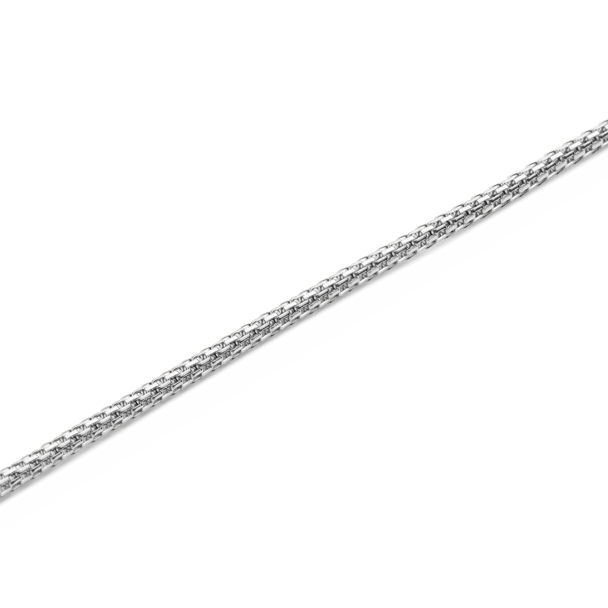 Tide Mesh Necklace Silver 1.8 - Image 3