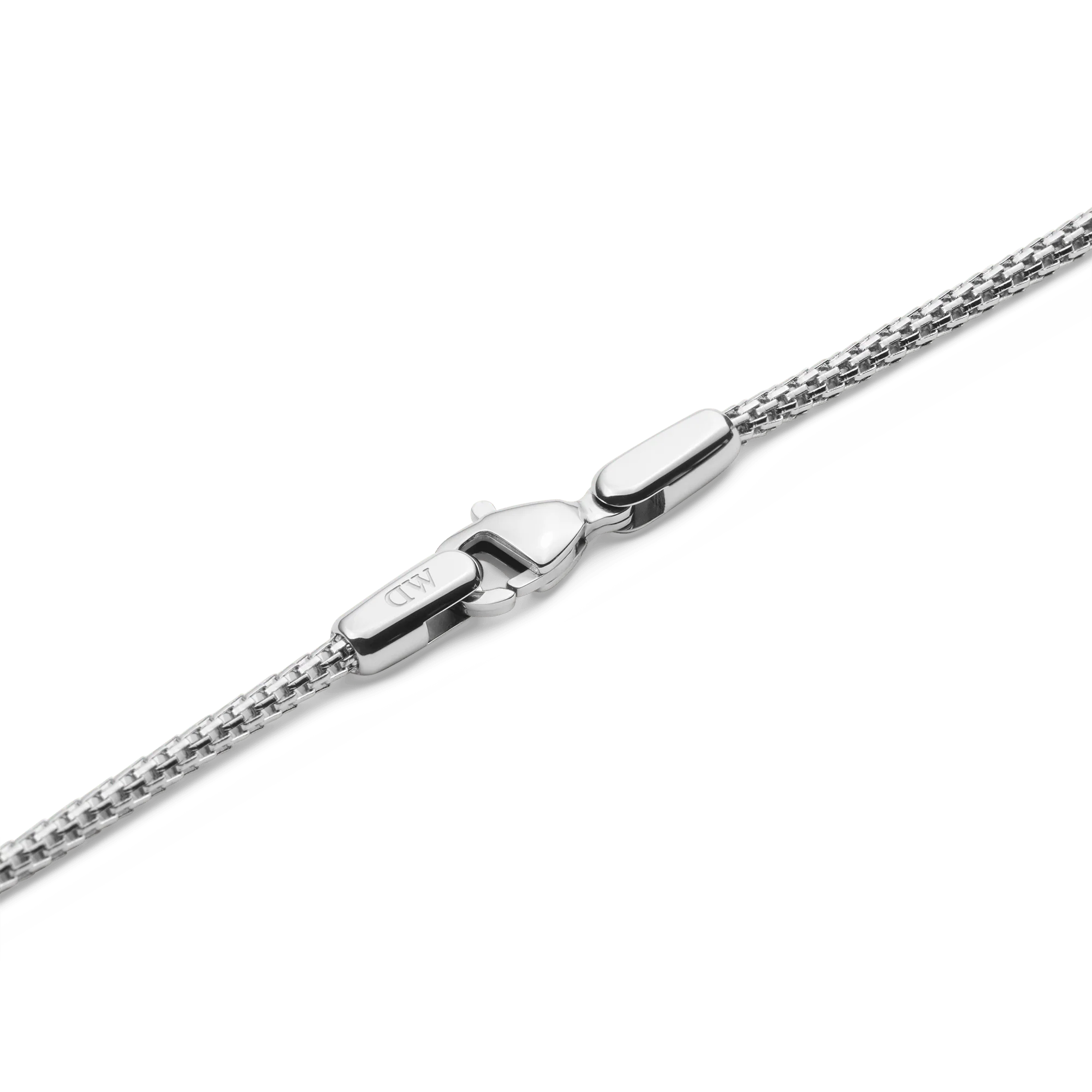 Tide Mesh Necklace Silver 1.8 - Image 4