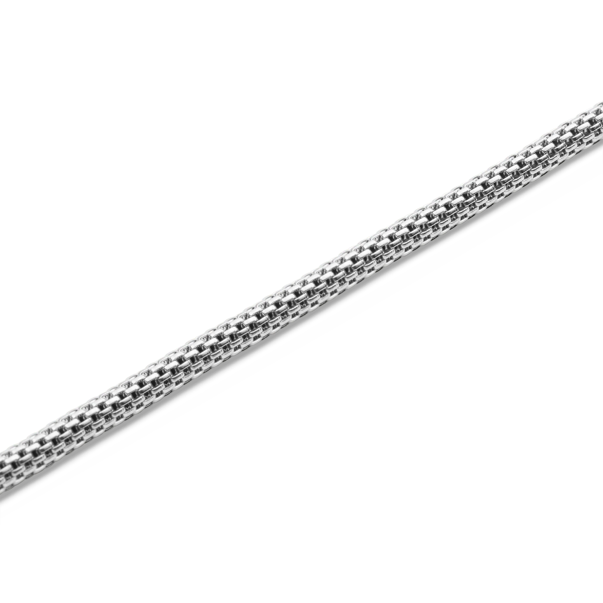 Tide Mesh Necklace Silver 2.8 - Image 3
