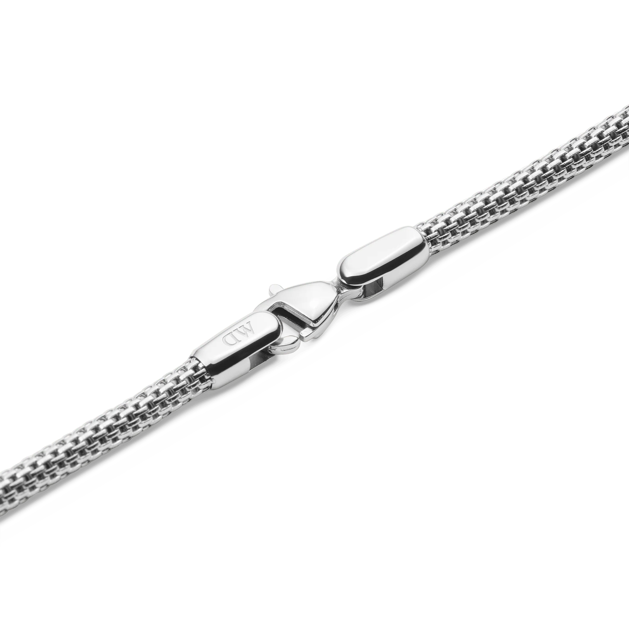 Tide Mesh Necklace Silver 2.8 - Image 4