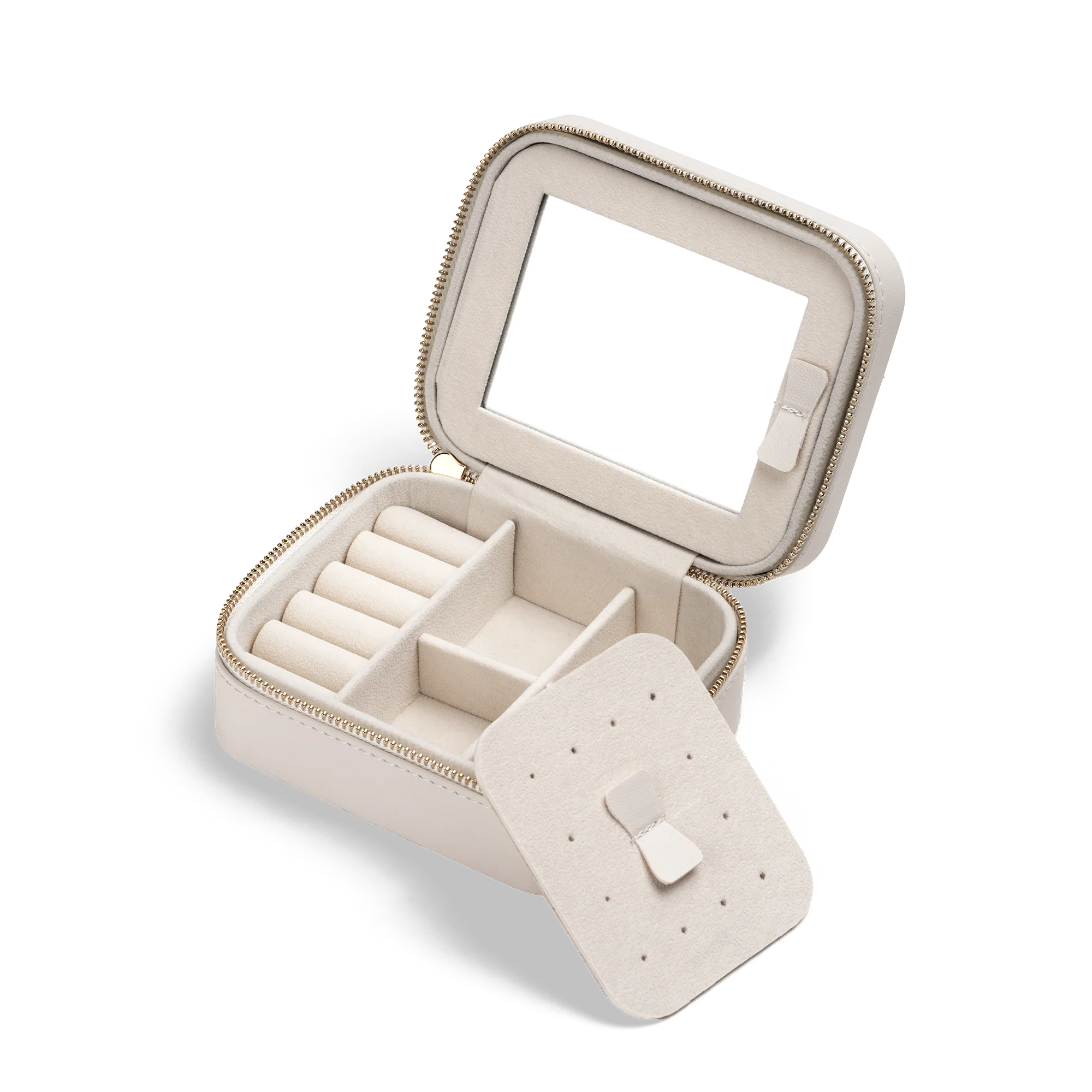 Travel Jewellery Box White - Image 4